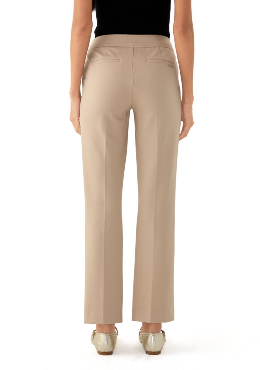 Petite Fly Front Bootleg Pants 