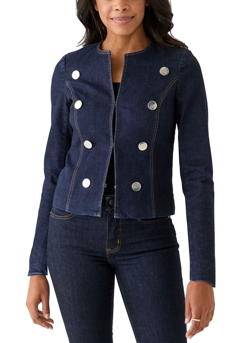 Womens Kissing Front Denim Jacket