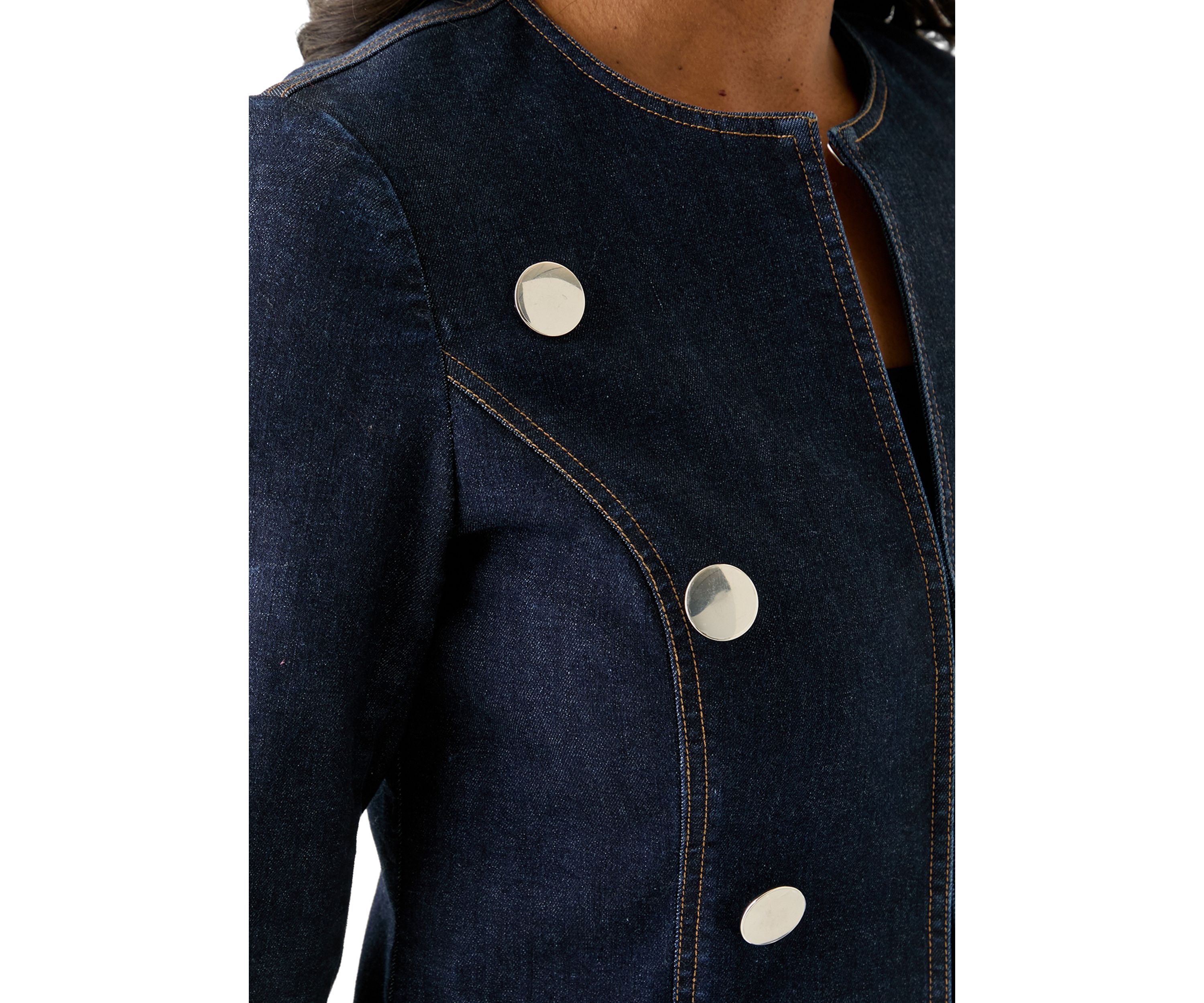 Womens Kissing Front Denim Jacket