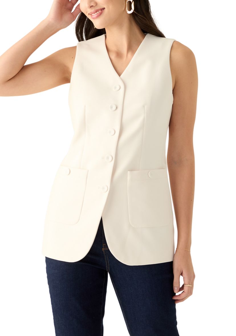 Womens Sleeveless Vest with Pockets
