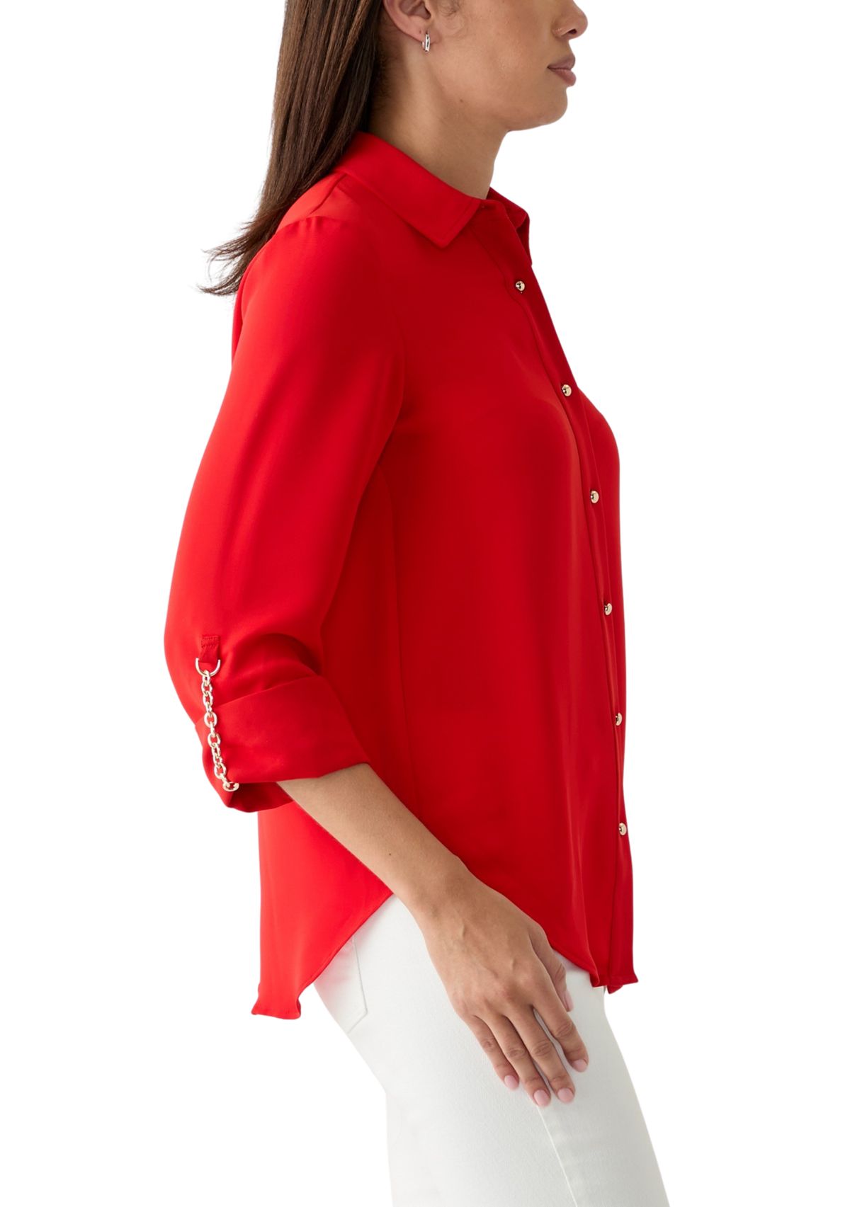 Womens Button Front Top