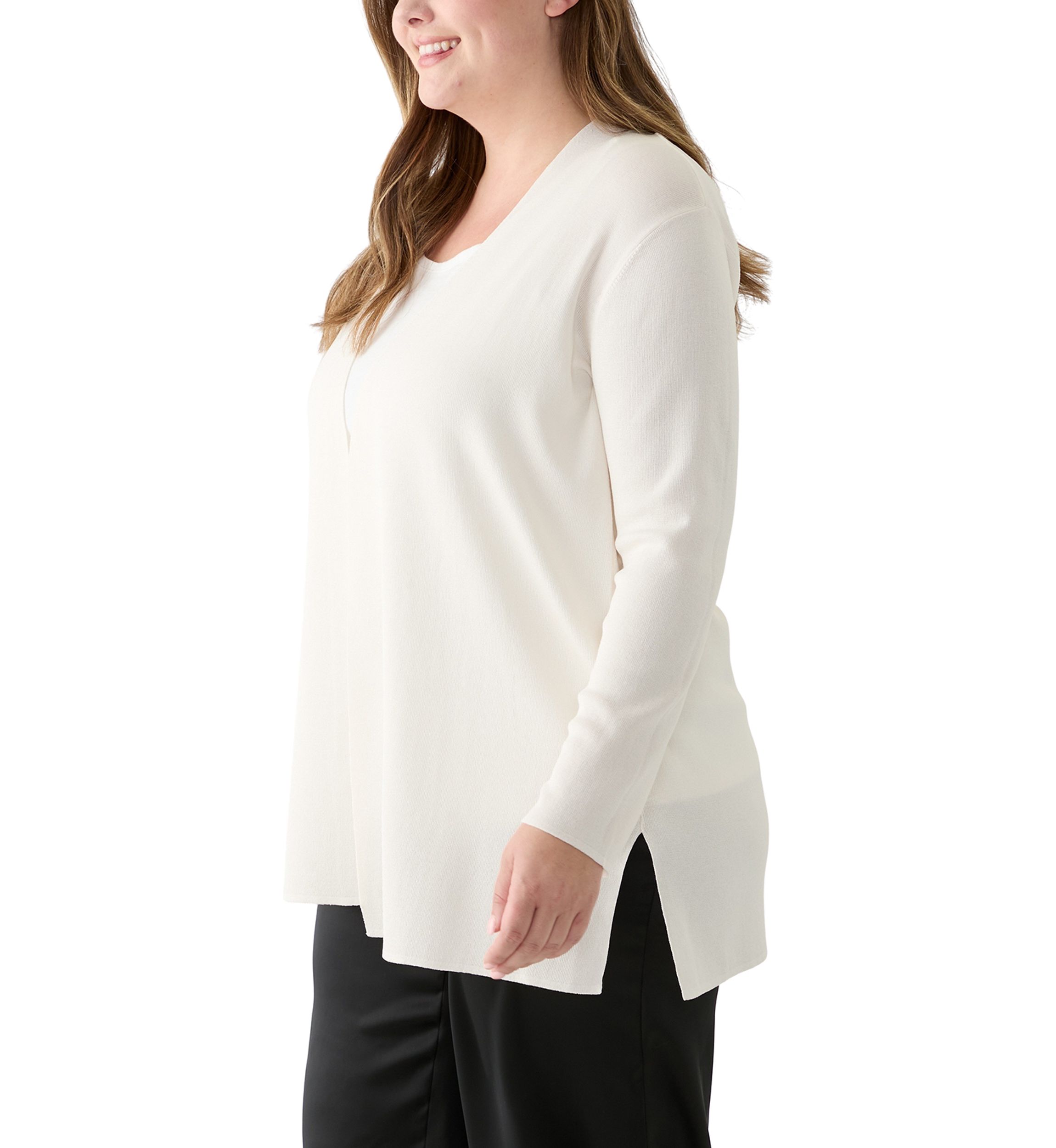 Plus Size Napa Open Front Cardigan