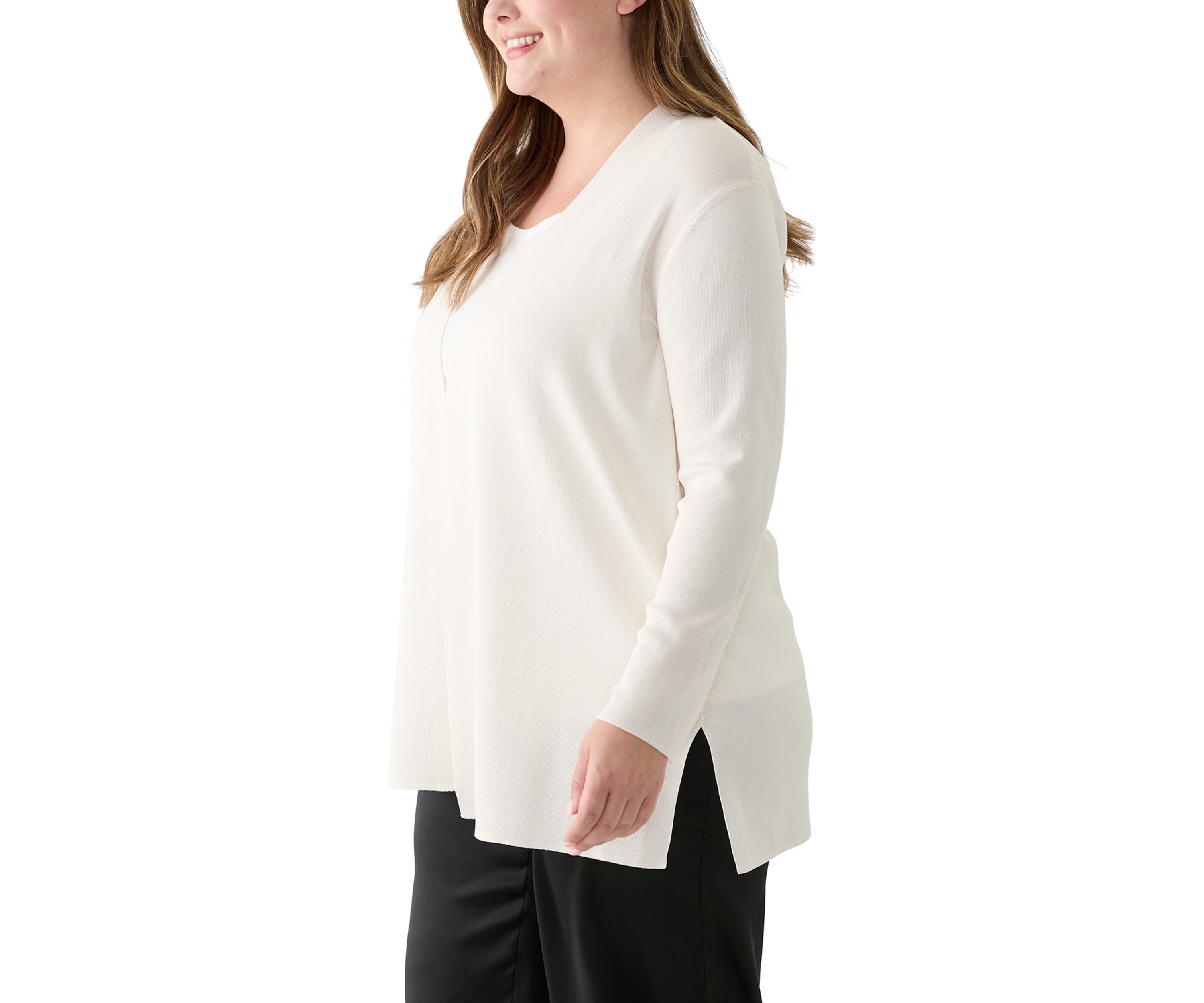 Plus Size Napa Open Front Cardigan