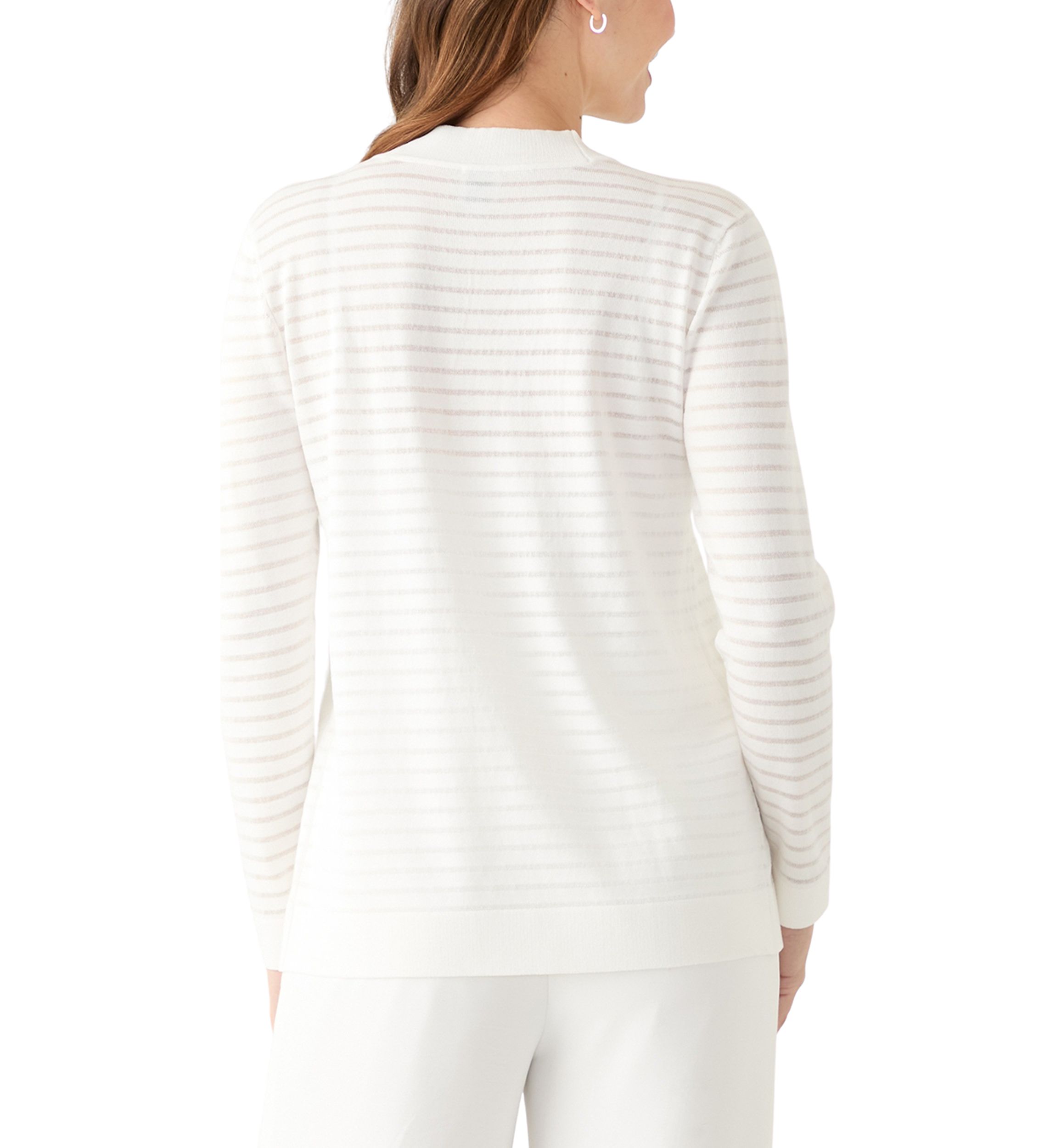 Petite Sheer Stripe Cardigan