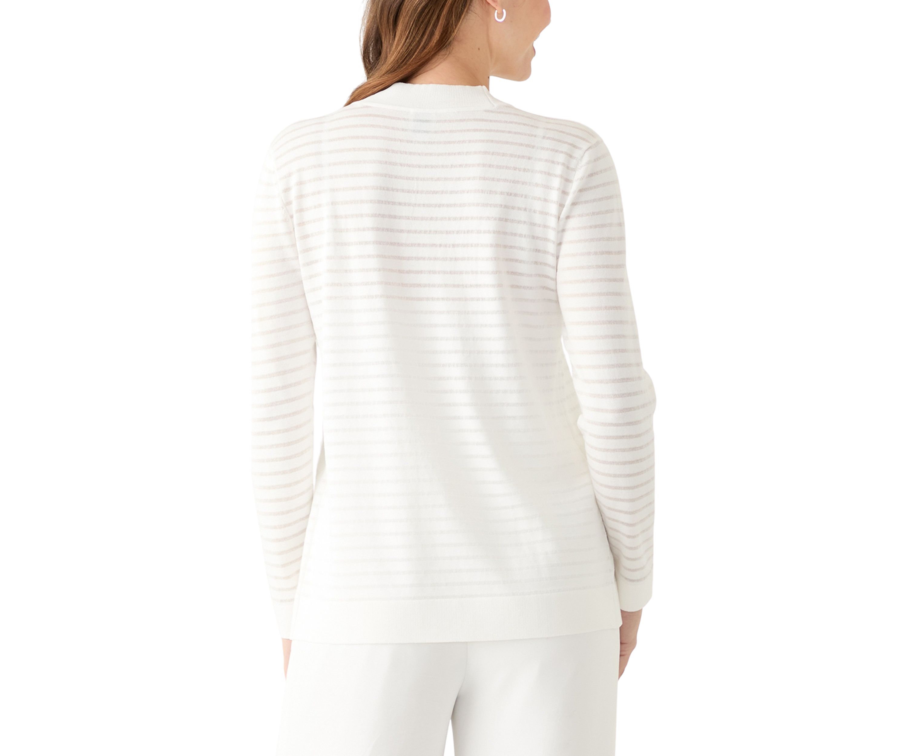 Petite Sheer Stripe Cardigan