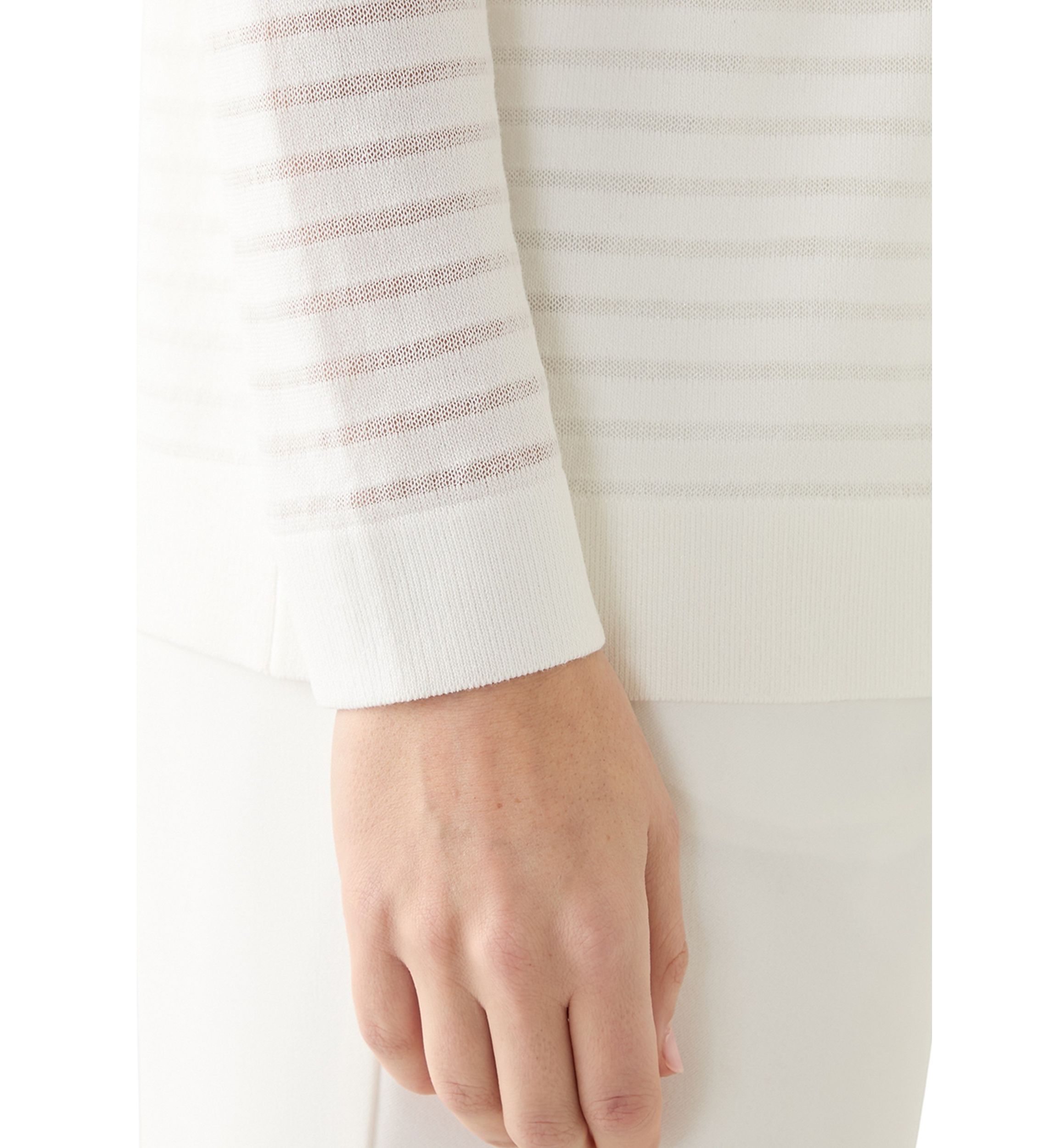 Petite Sheer Stripe Cardigan