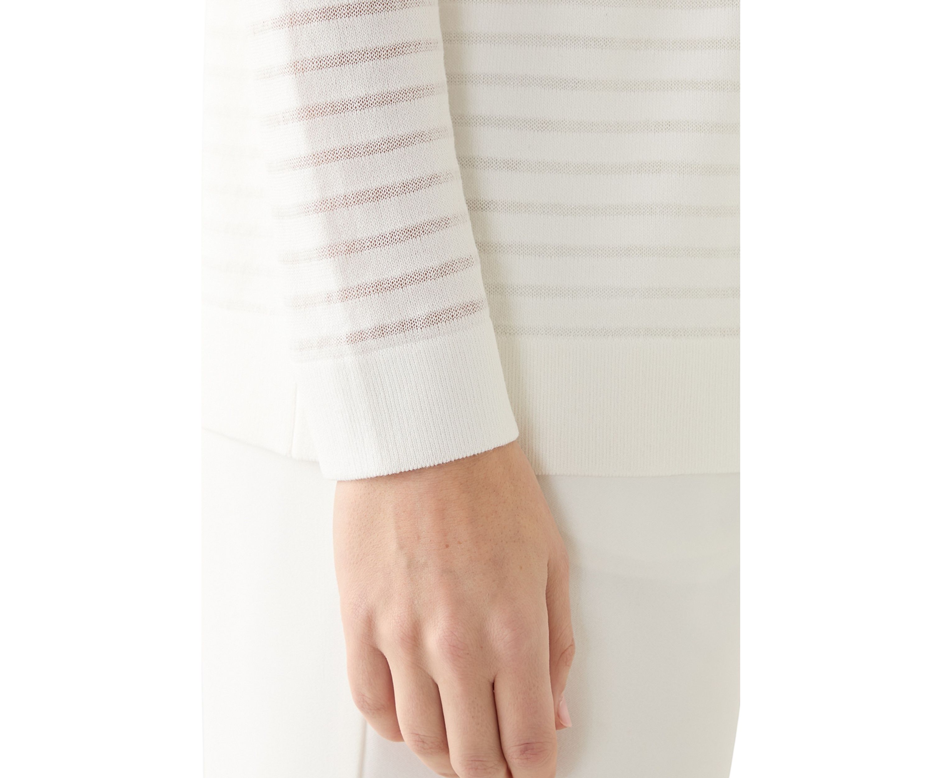 Petite Sheer Stripe Cardigan