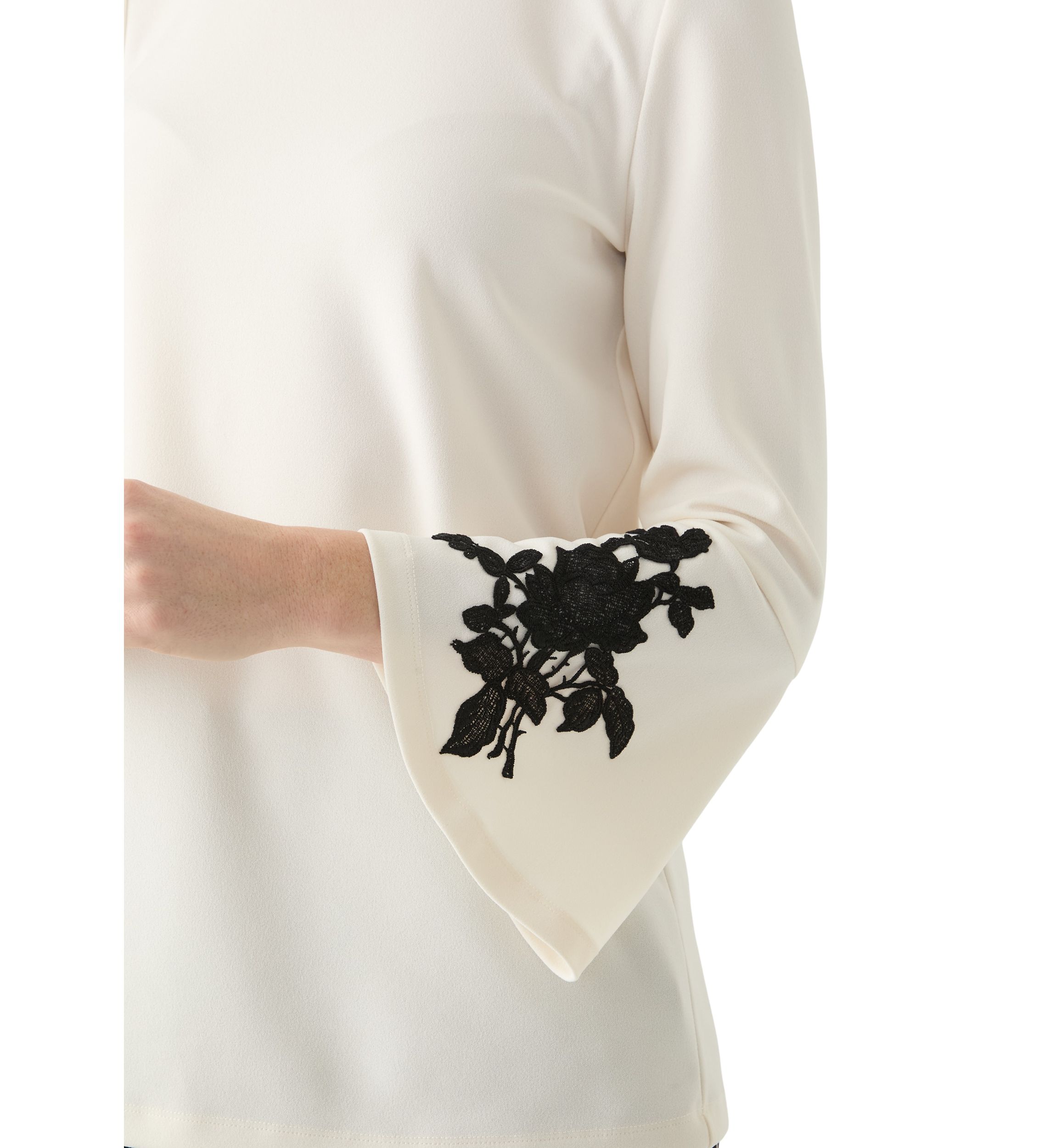 Womens Long Sleeve Appliqué Tunic