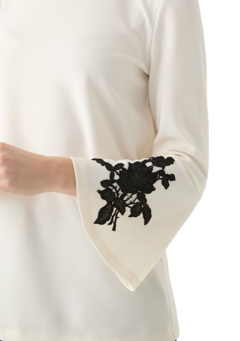 Womens Long Sleeve Appliqué Tunic