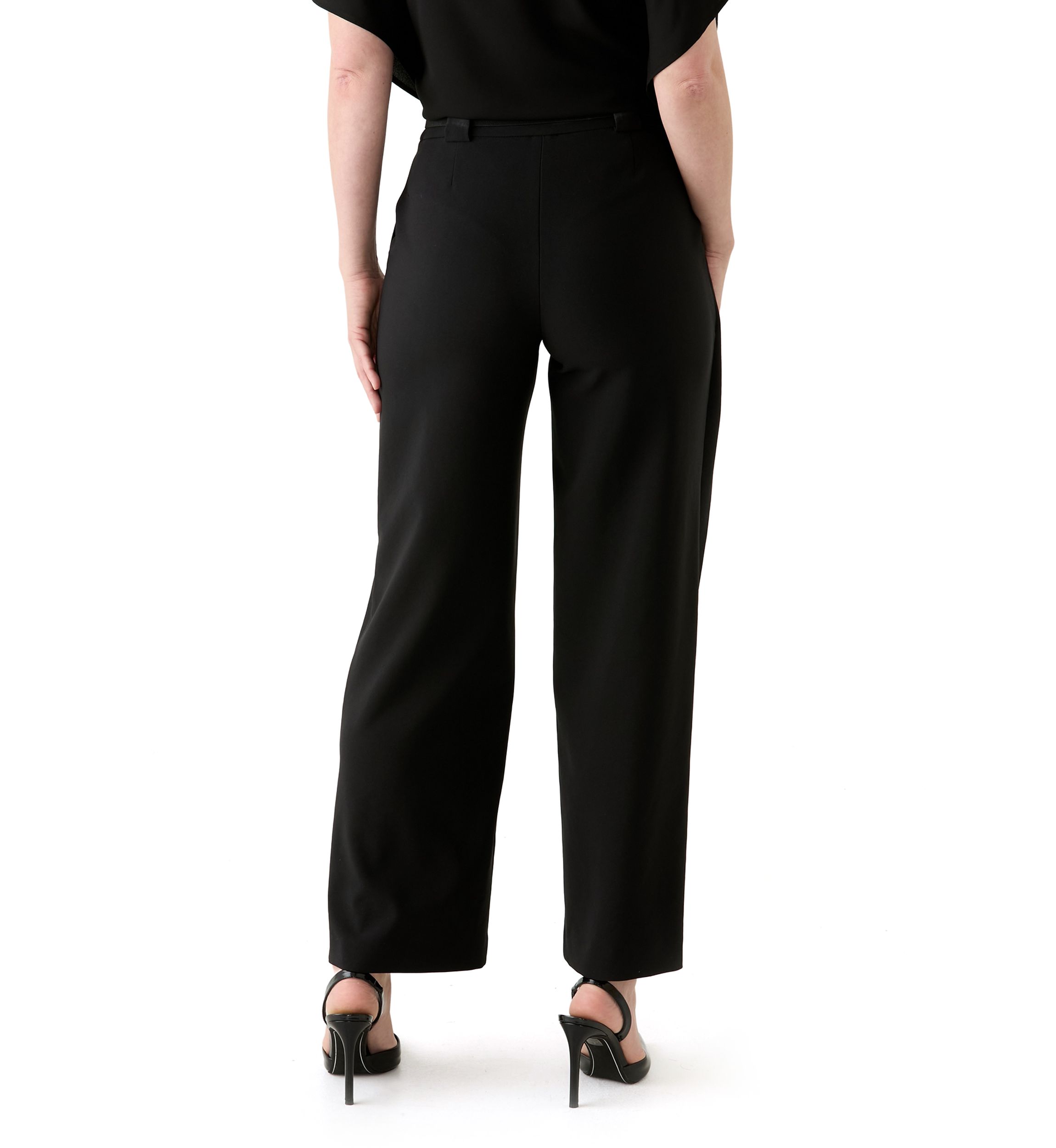 Womens Wide Leg Belted Pants