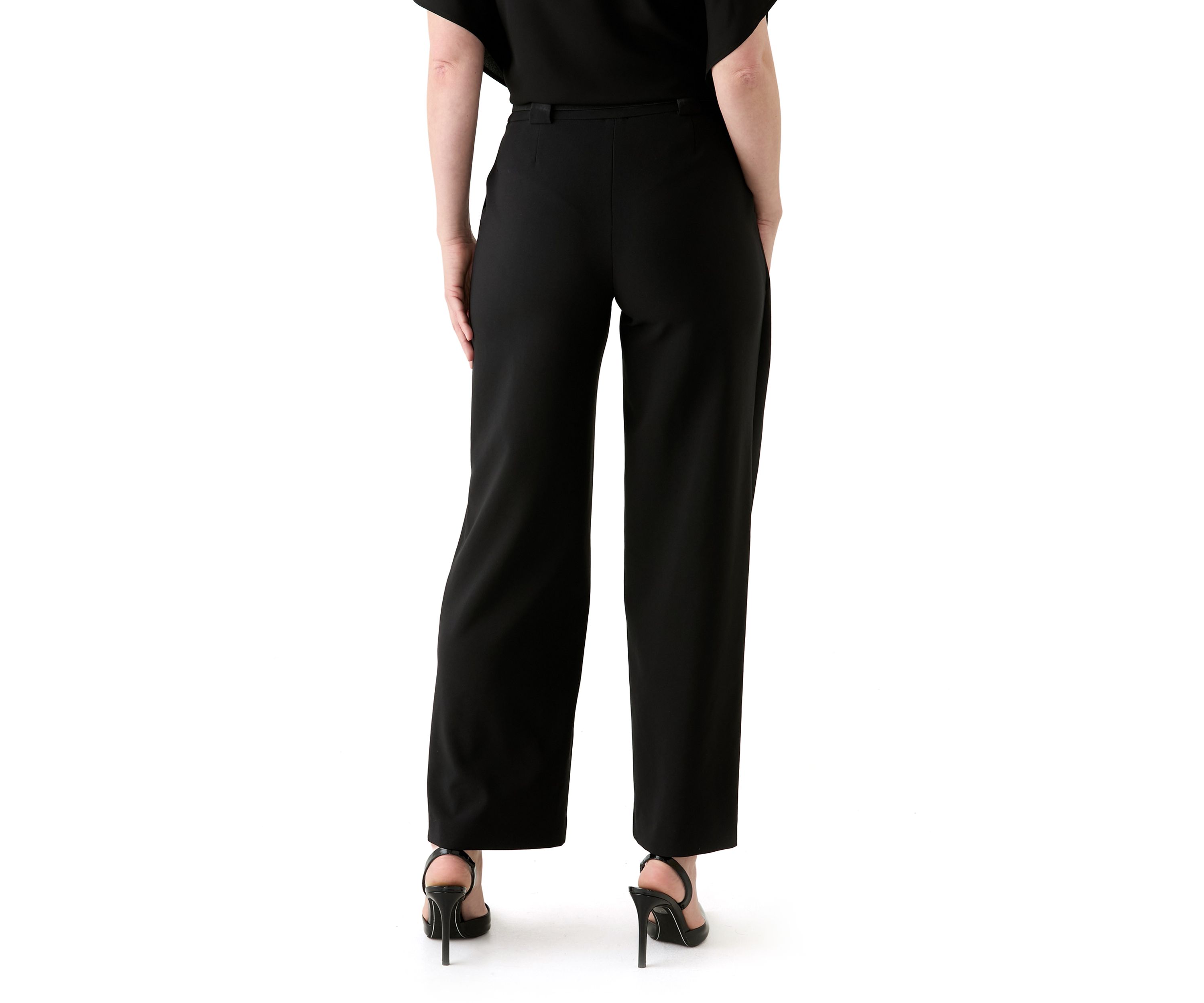 Womens Wide Leg Belted Pants