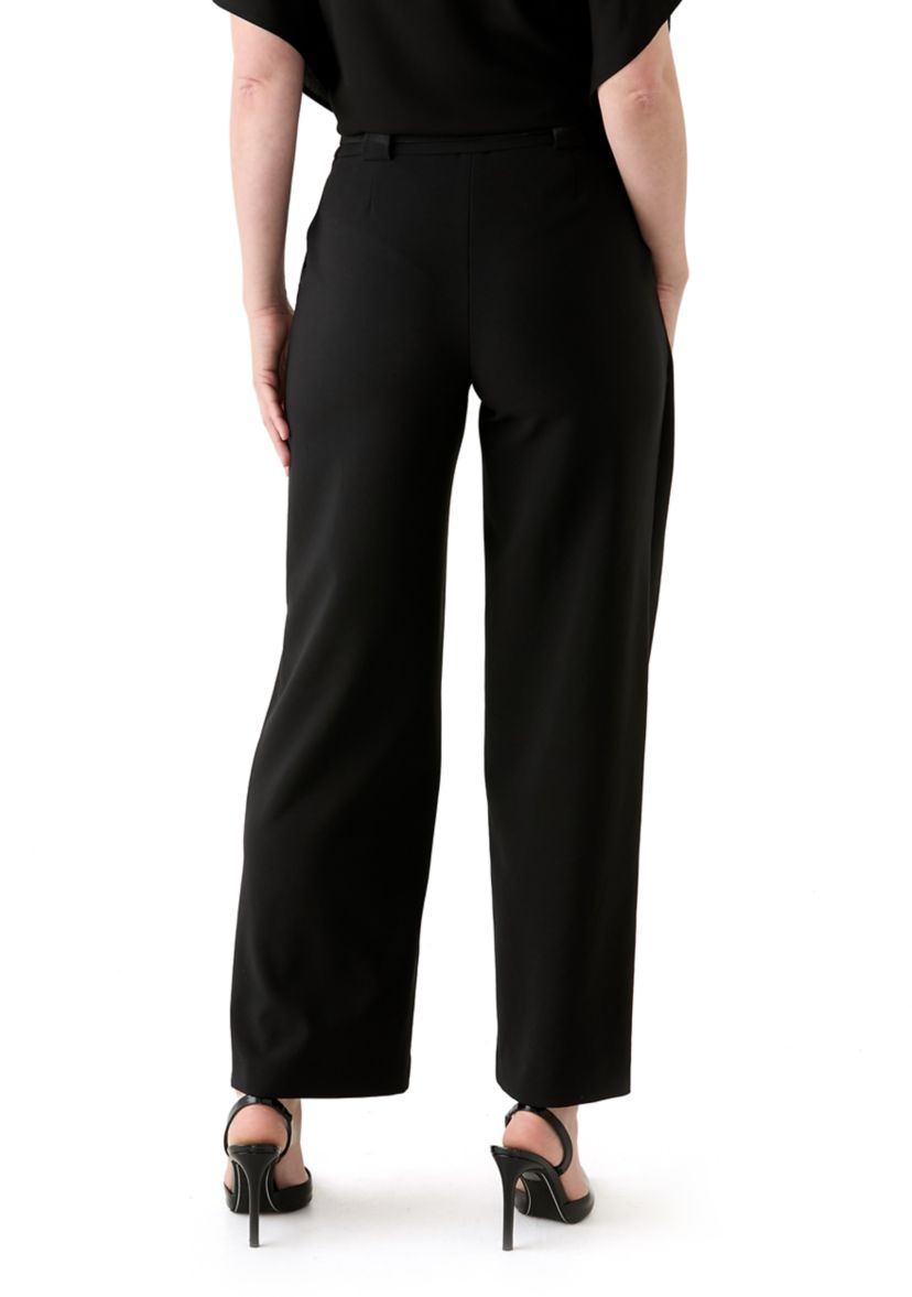 Womens Wide Leg Belted Pants