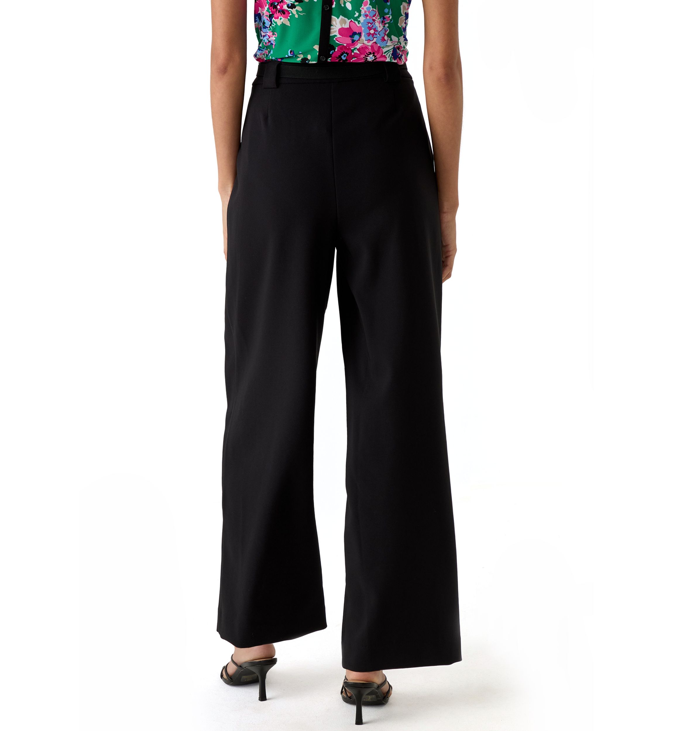 Petite Pull On Wide Leg Pants