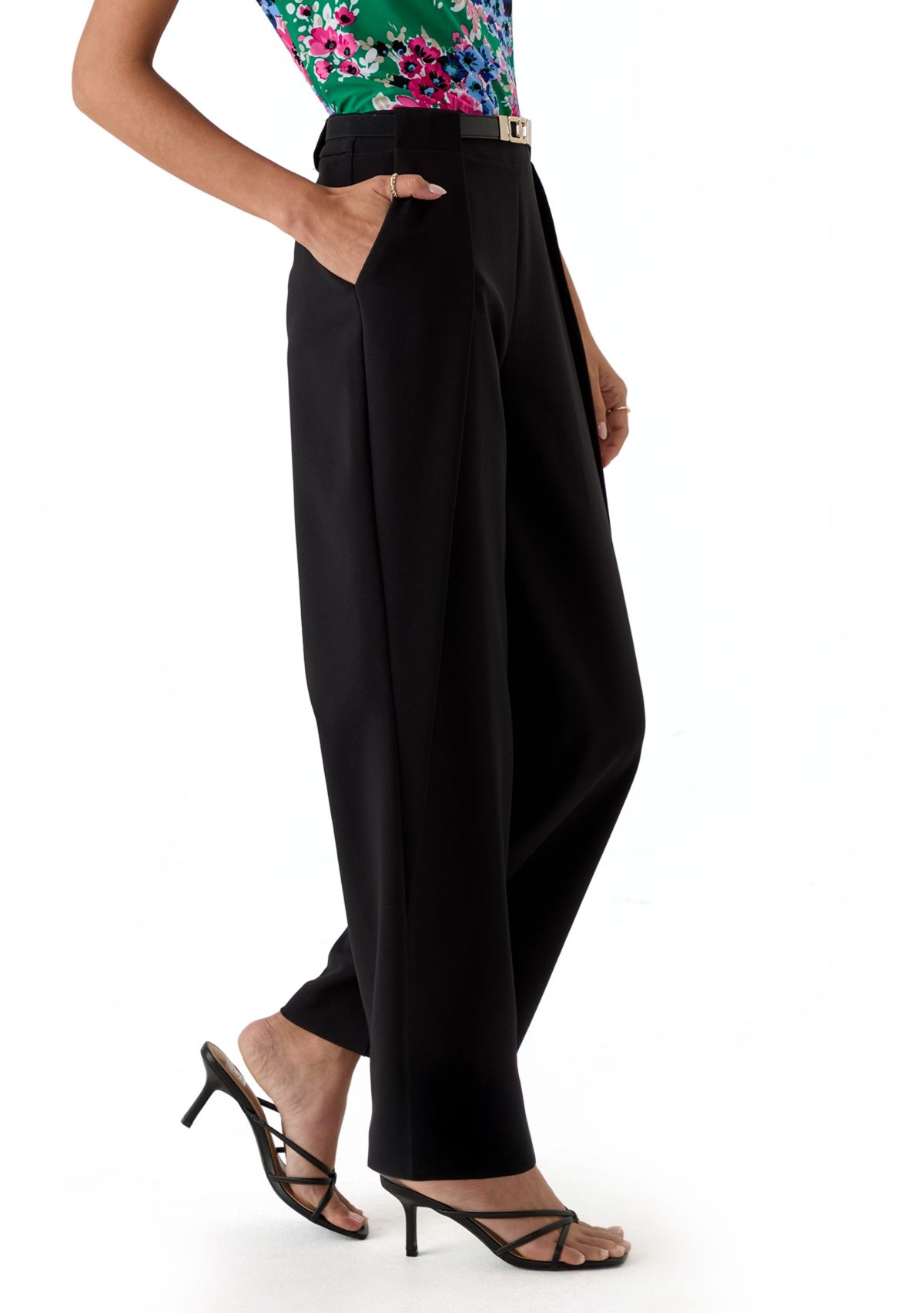 Petite Pull On Wide Leg Pants