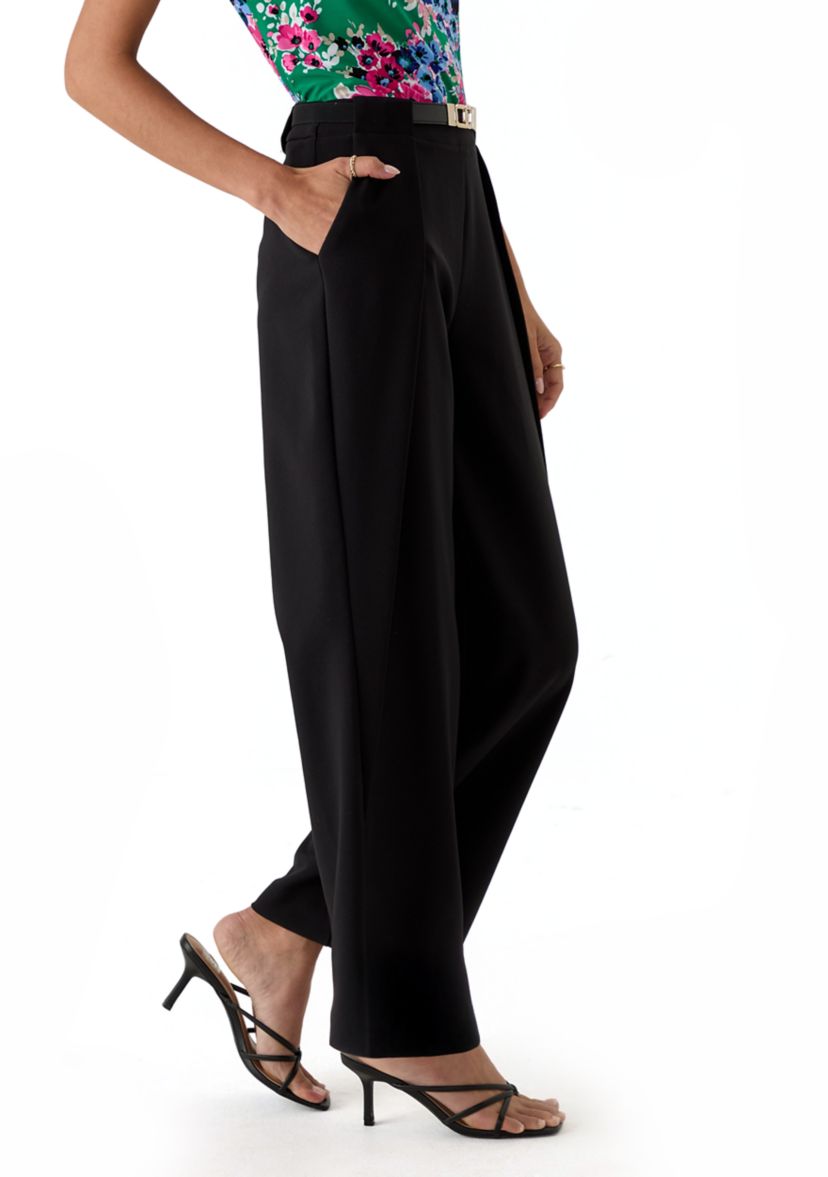 Petite Pull On Wide Leg Pants