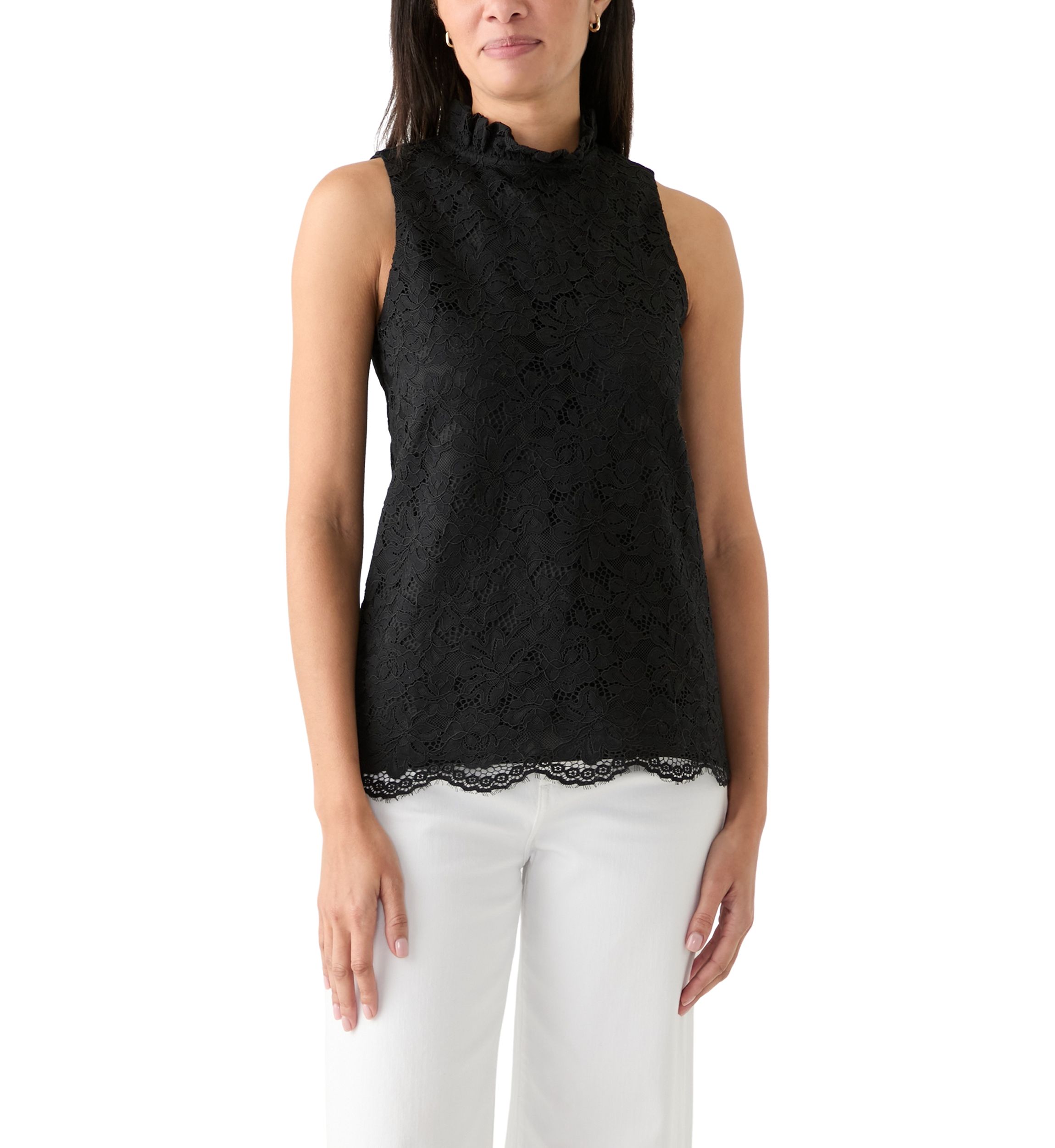Womens Sleeveless Lace Top