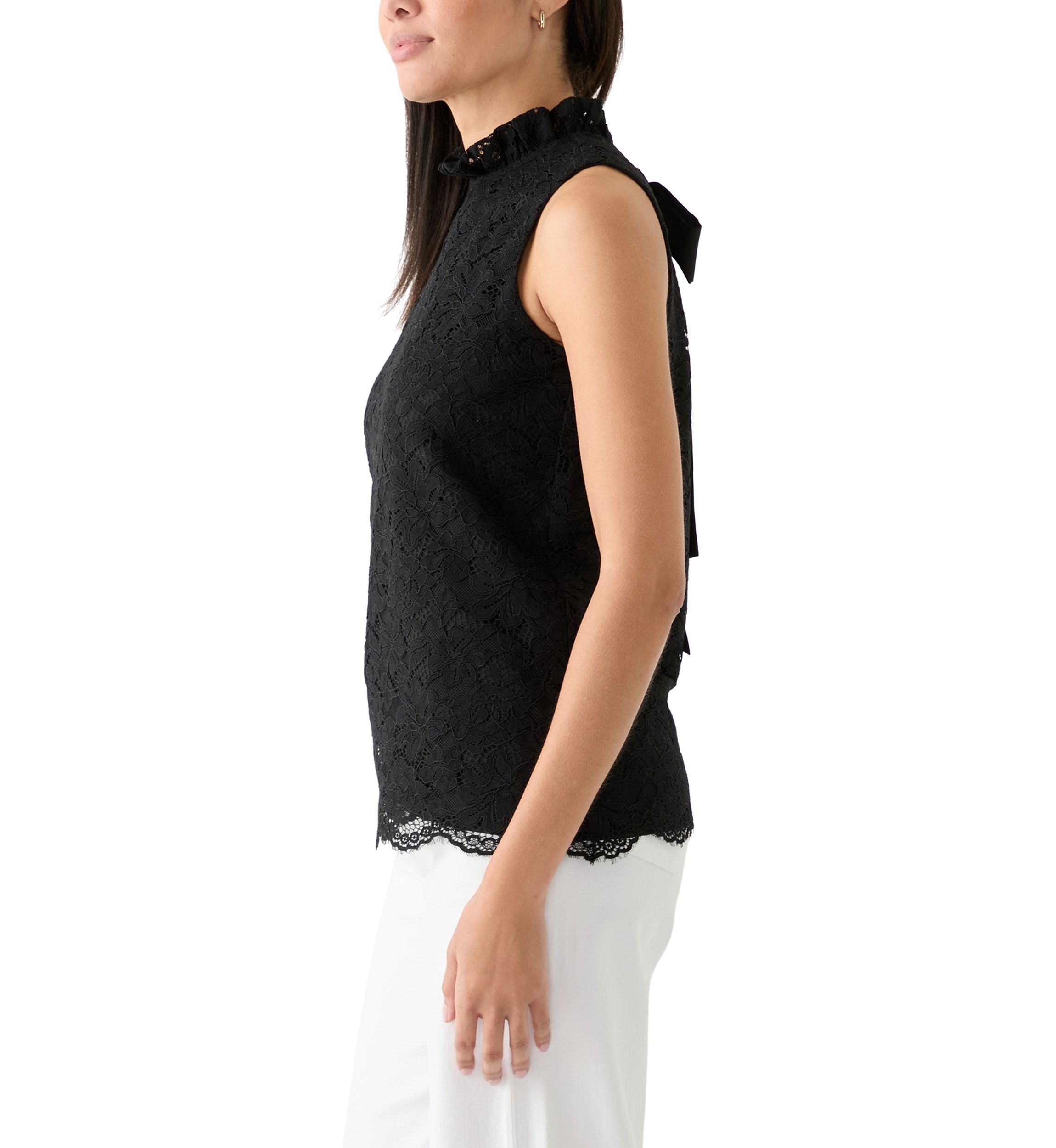 Womens Sleeveless Lace Top