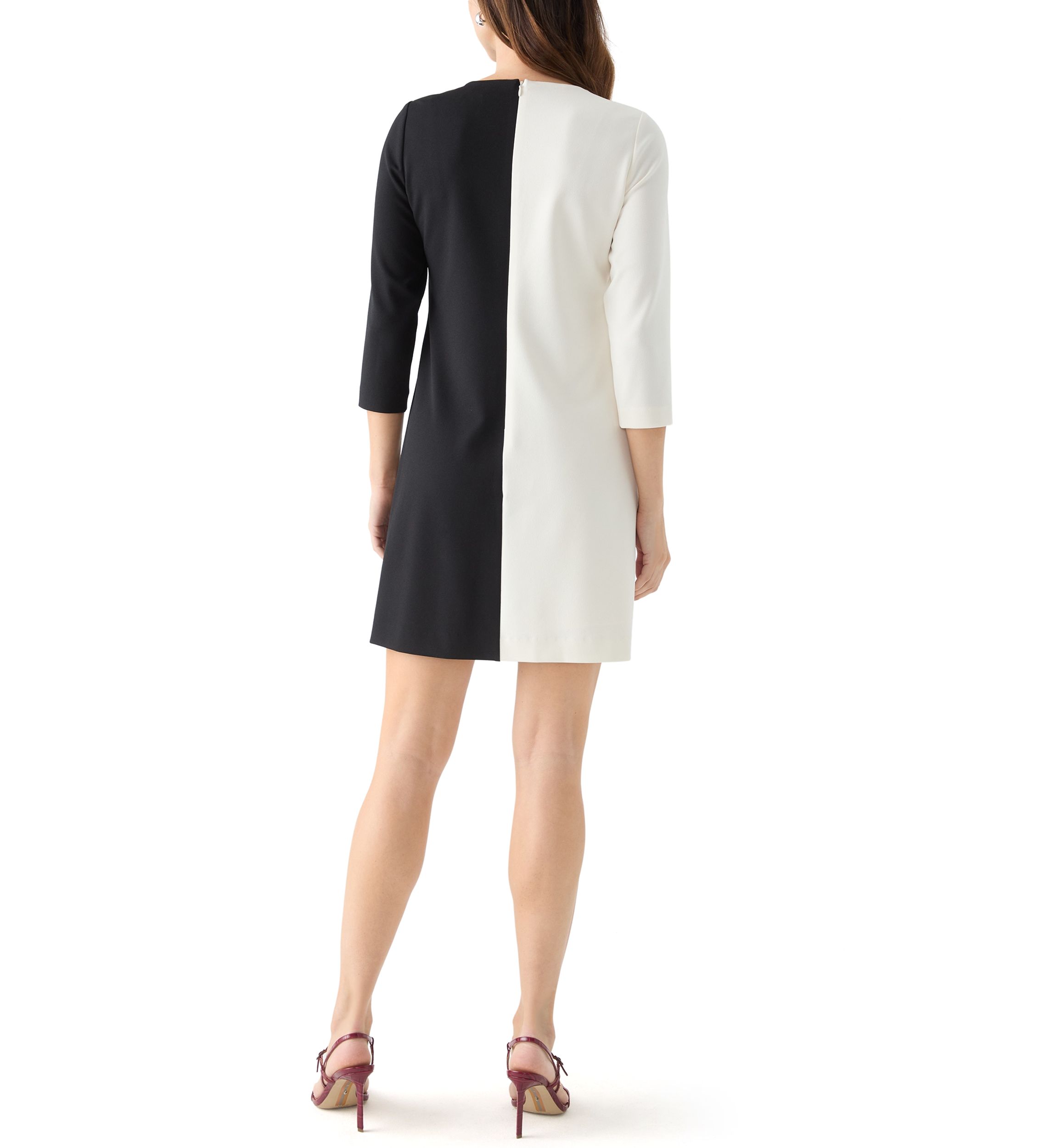 Womens Split-Dye Shift Dress
