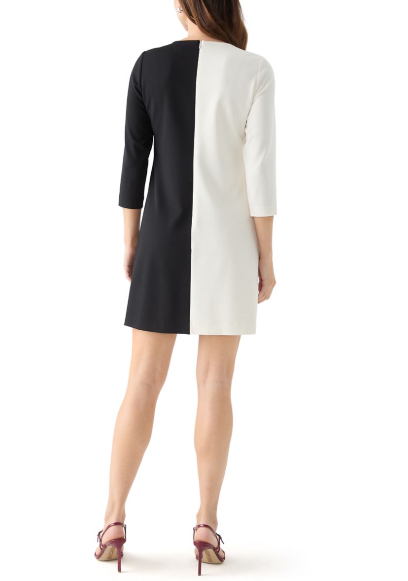 Womens Split-Dye Shift Dress