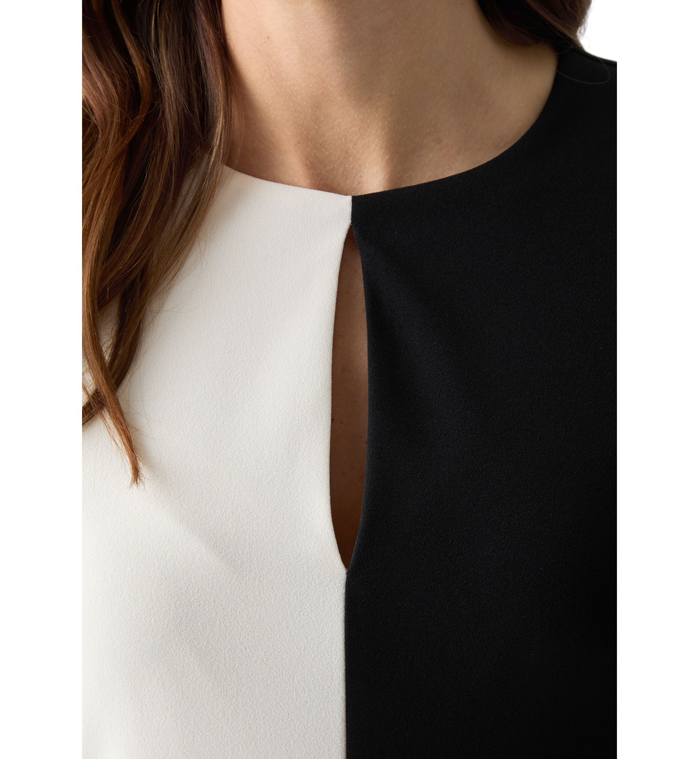 Womens Split-Dye Shift Dress
