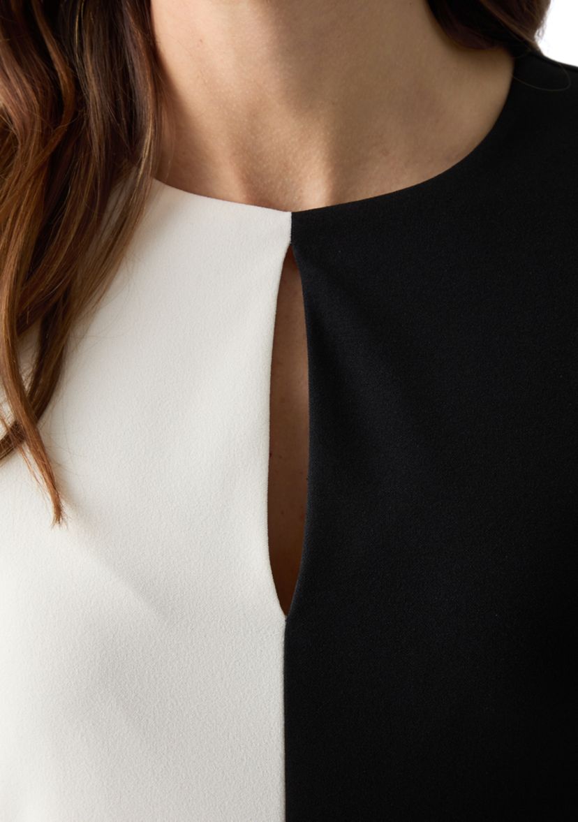 Womens Split-Dye Shift Dress