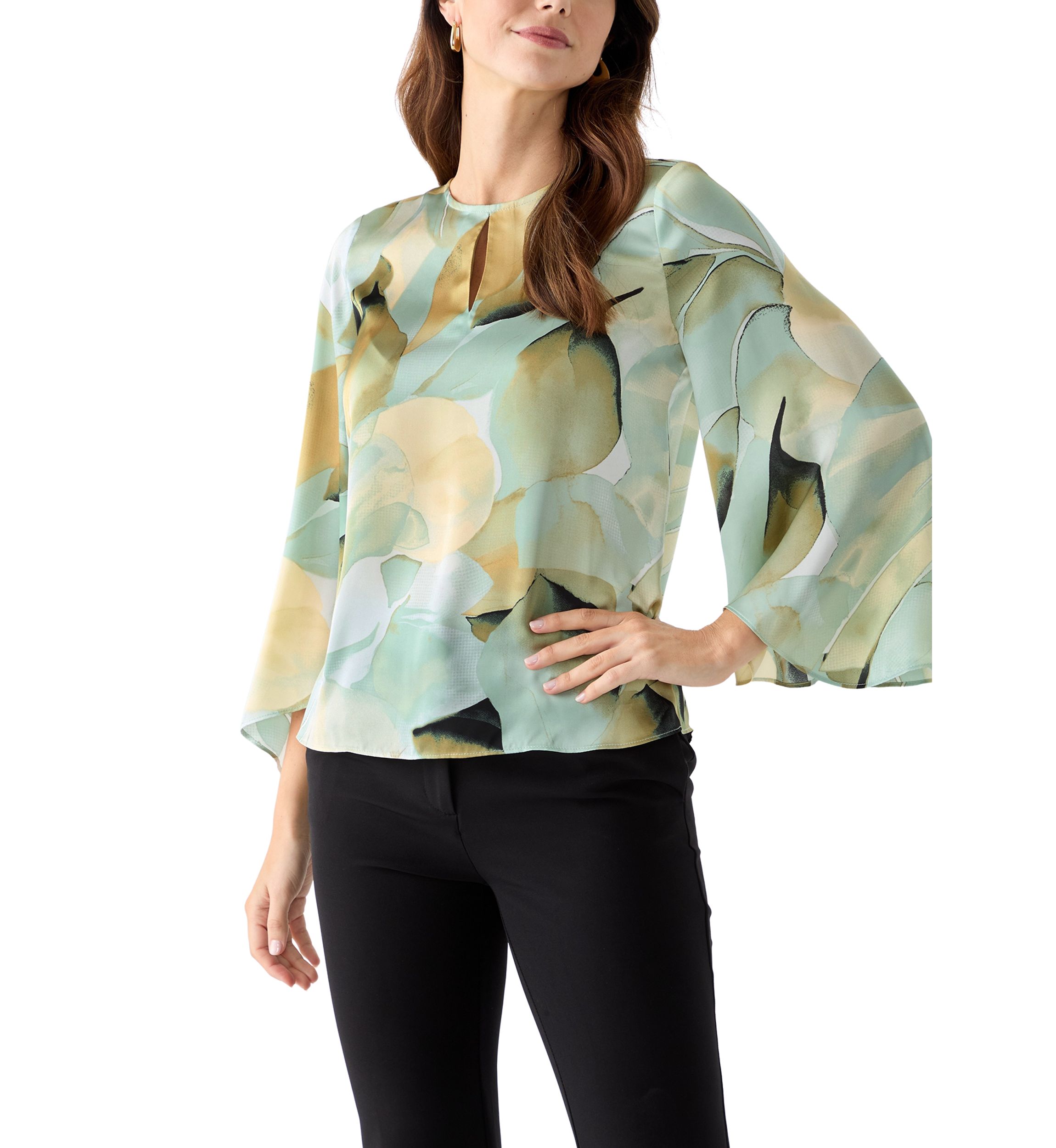 Petite Keyhole Blouse