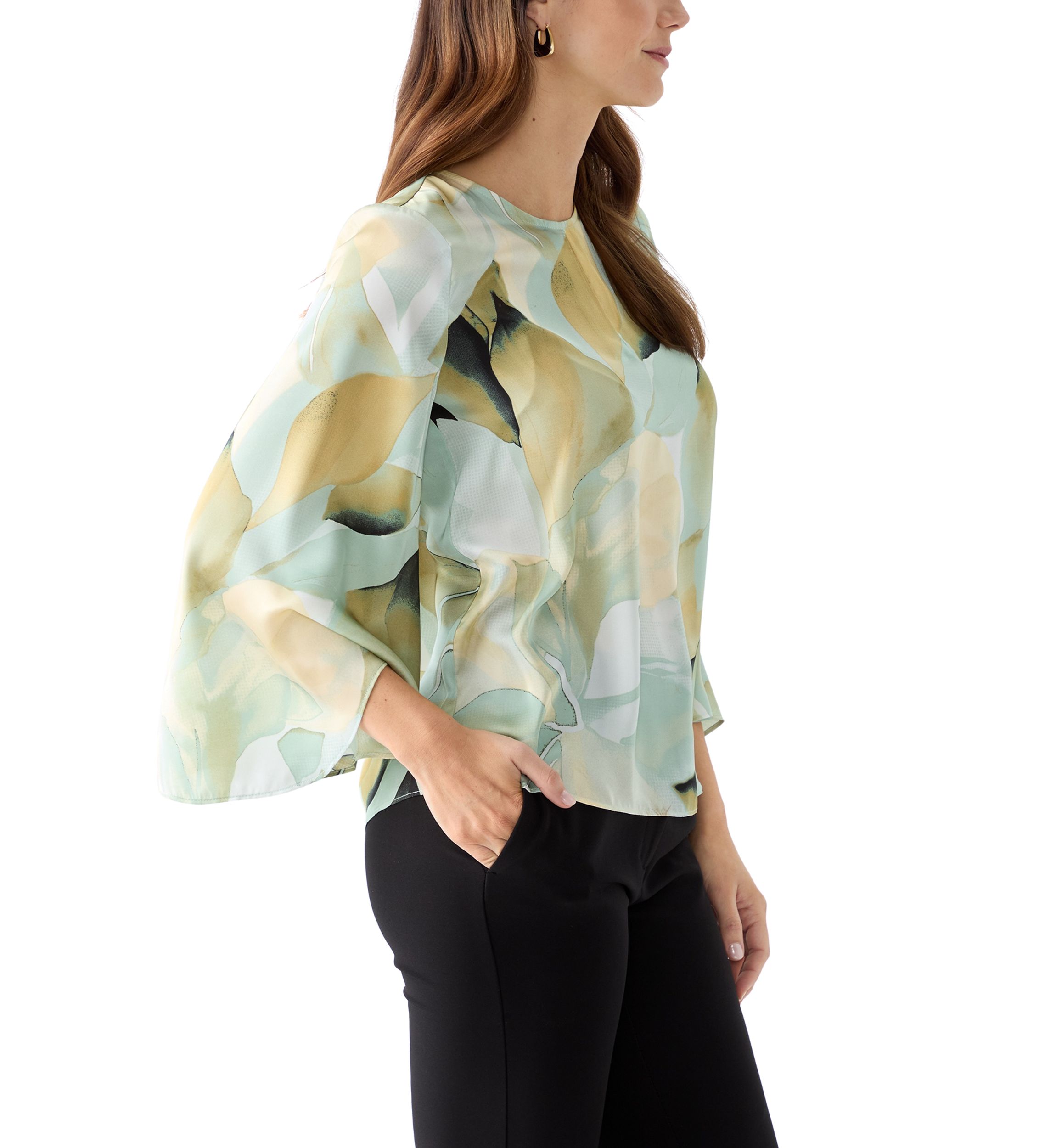 Petite Keyhole Blouse