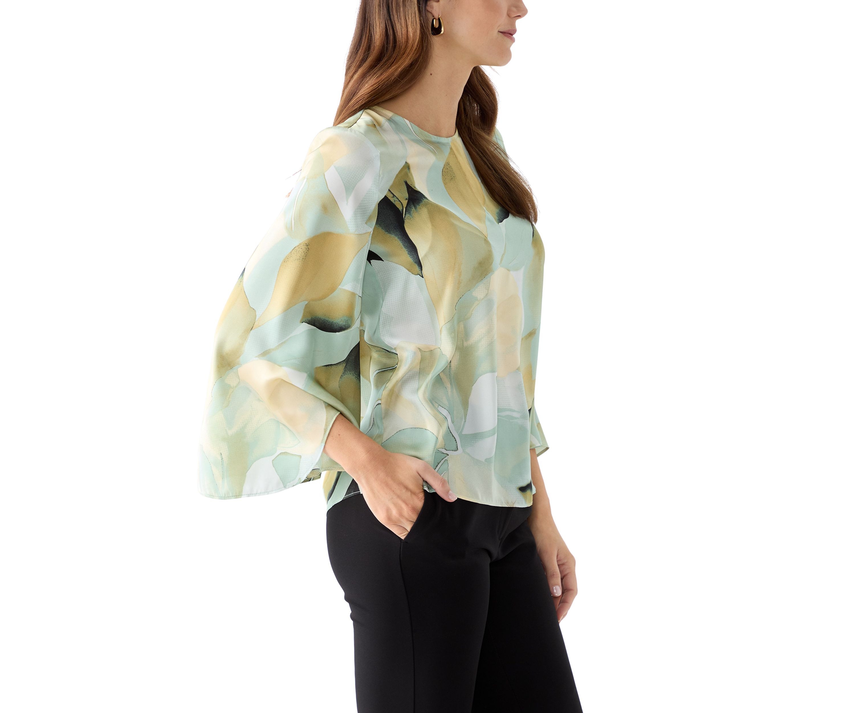 Petite Keyhole Blouse