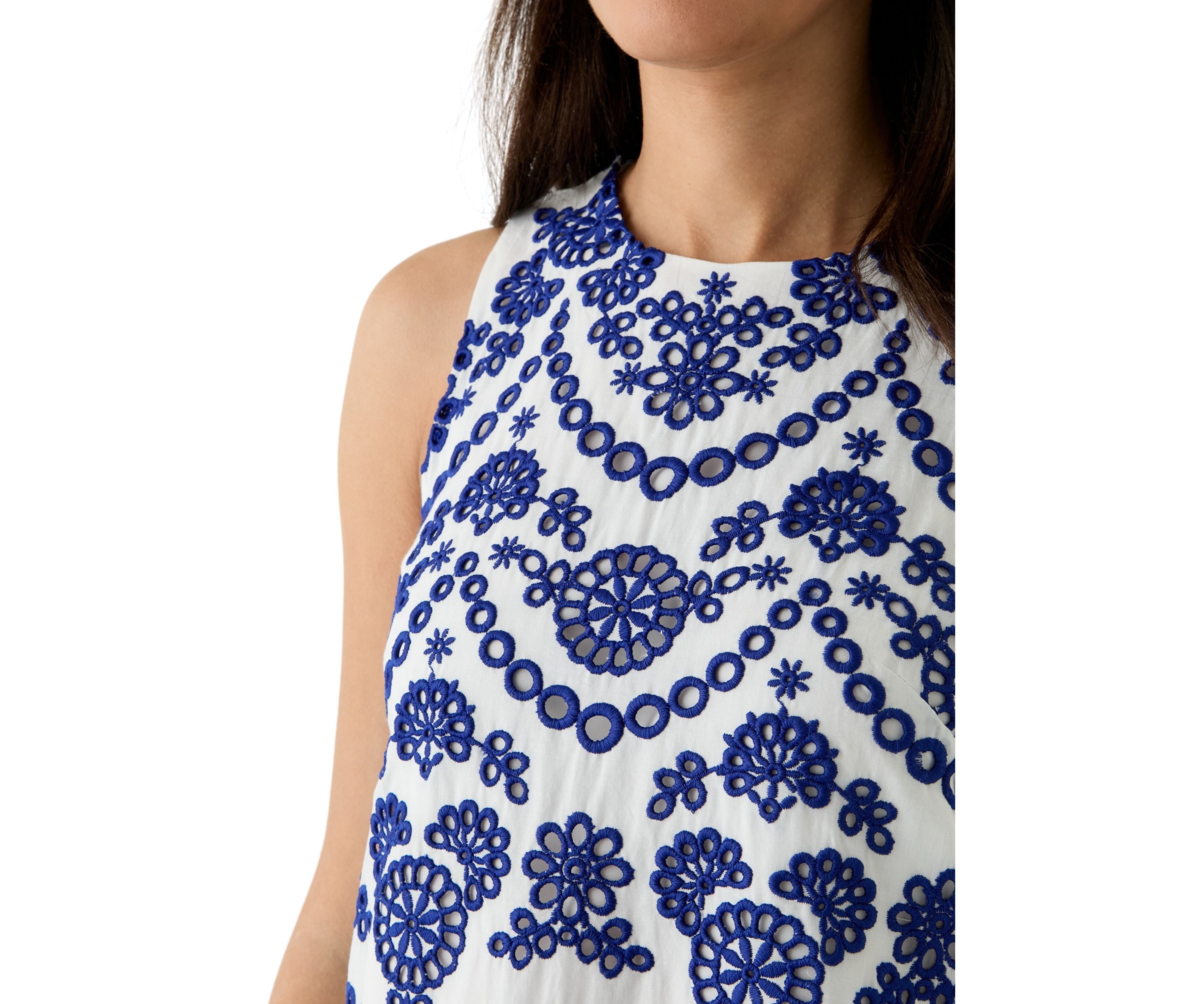 Womens Sleeveless Printed Dress