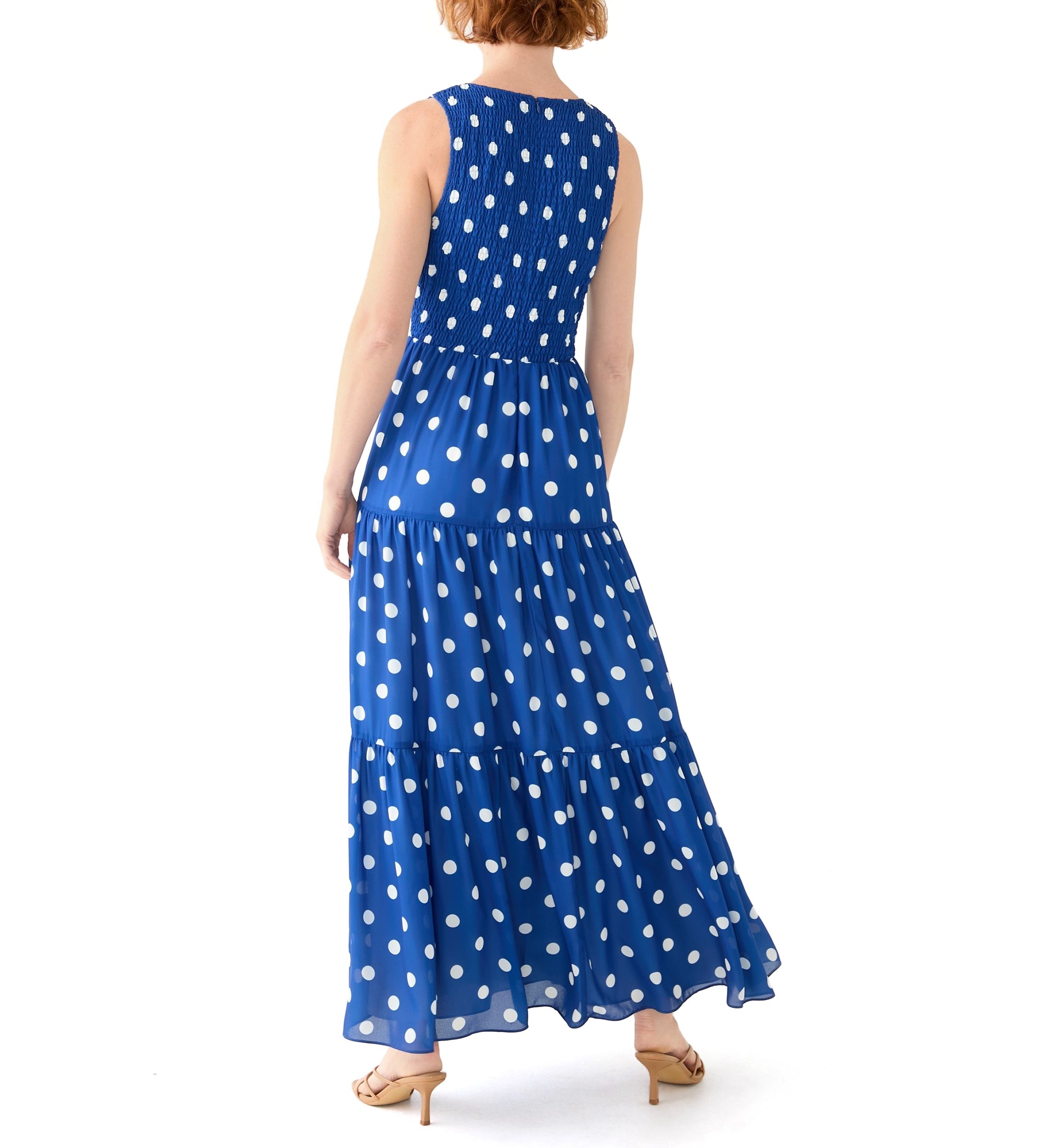 Womens Santorini Sleeveless A-Line Dress