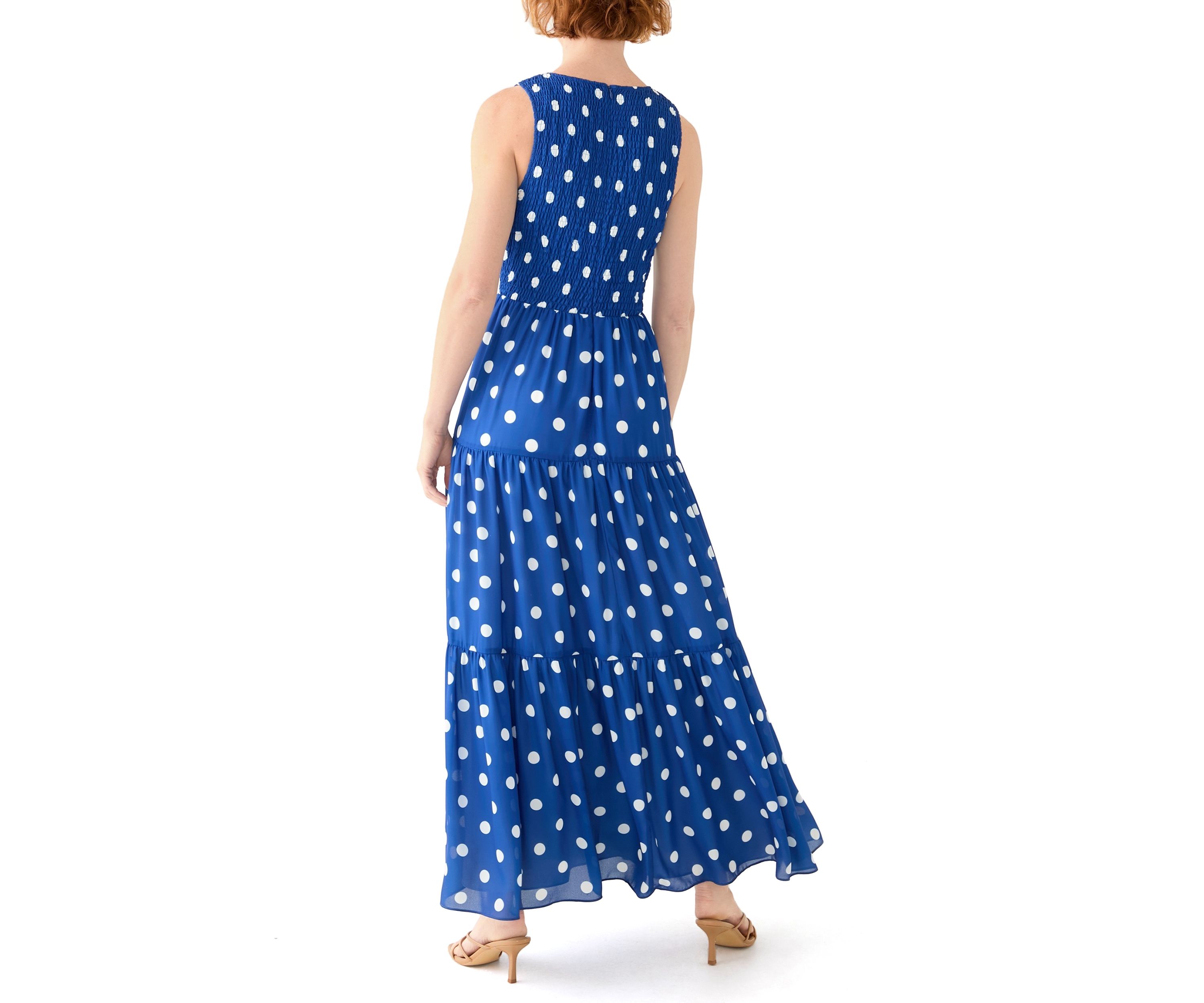 Womens Santorini Sleeveless A-Line Dress