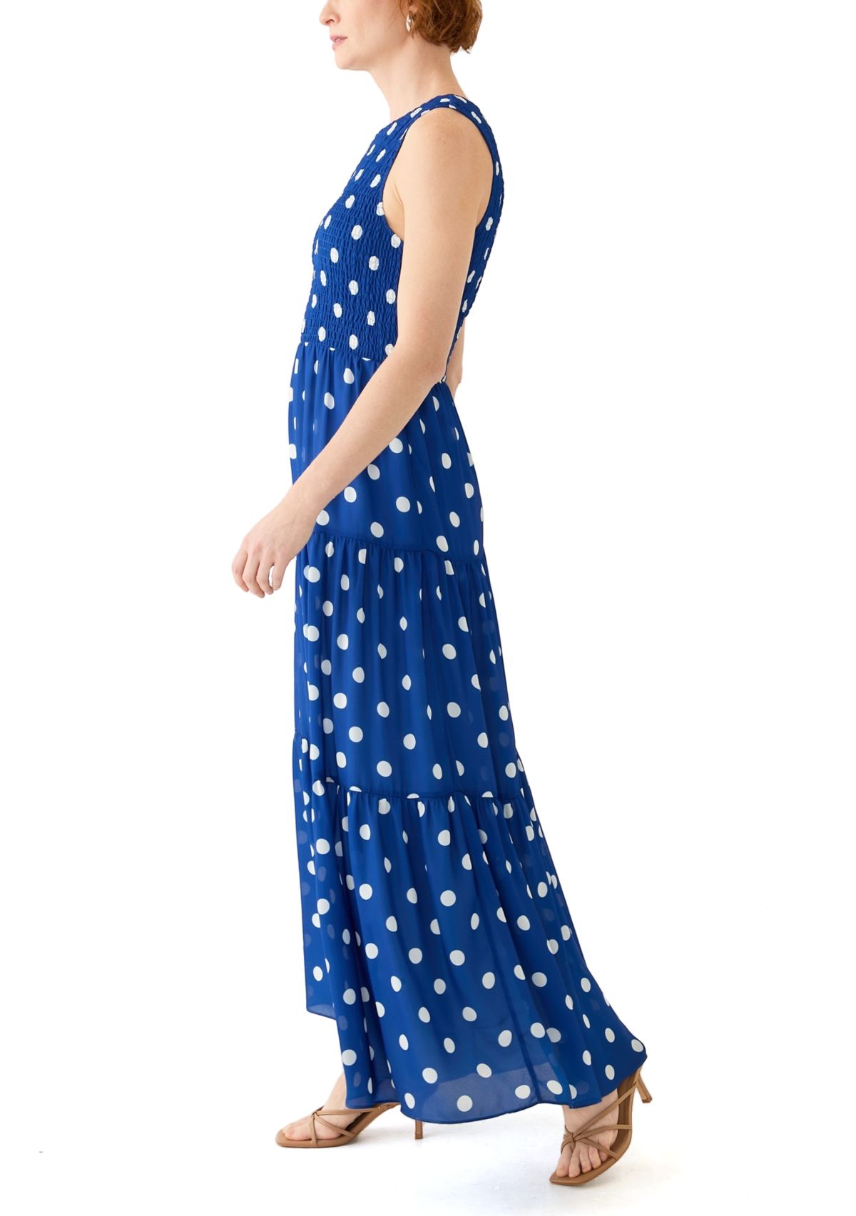 Womens Santorini Sleeveless A-Line Dress