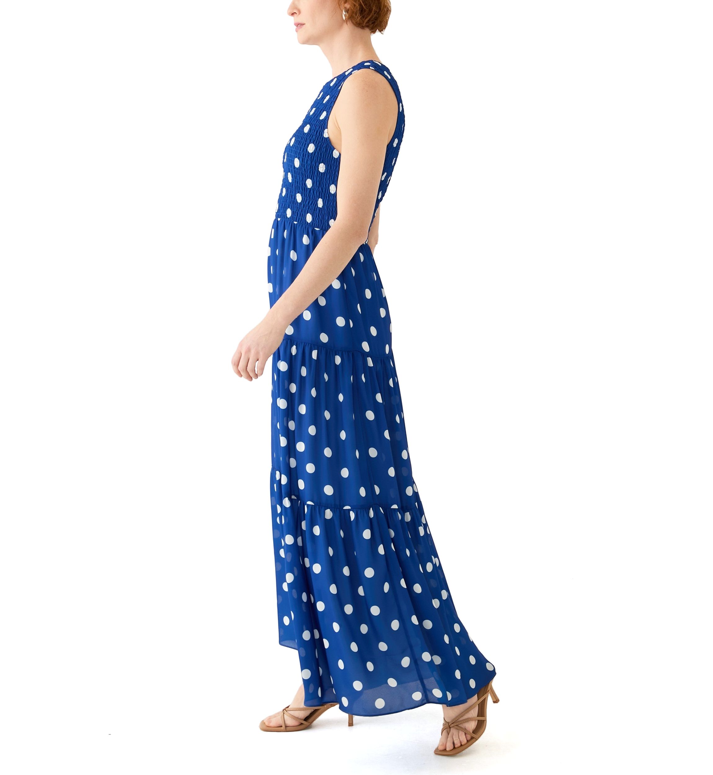 Womens Santorini Sleeveless A-Line Dress