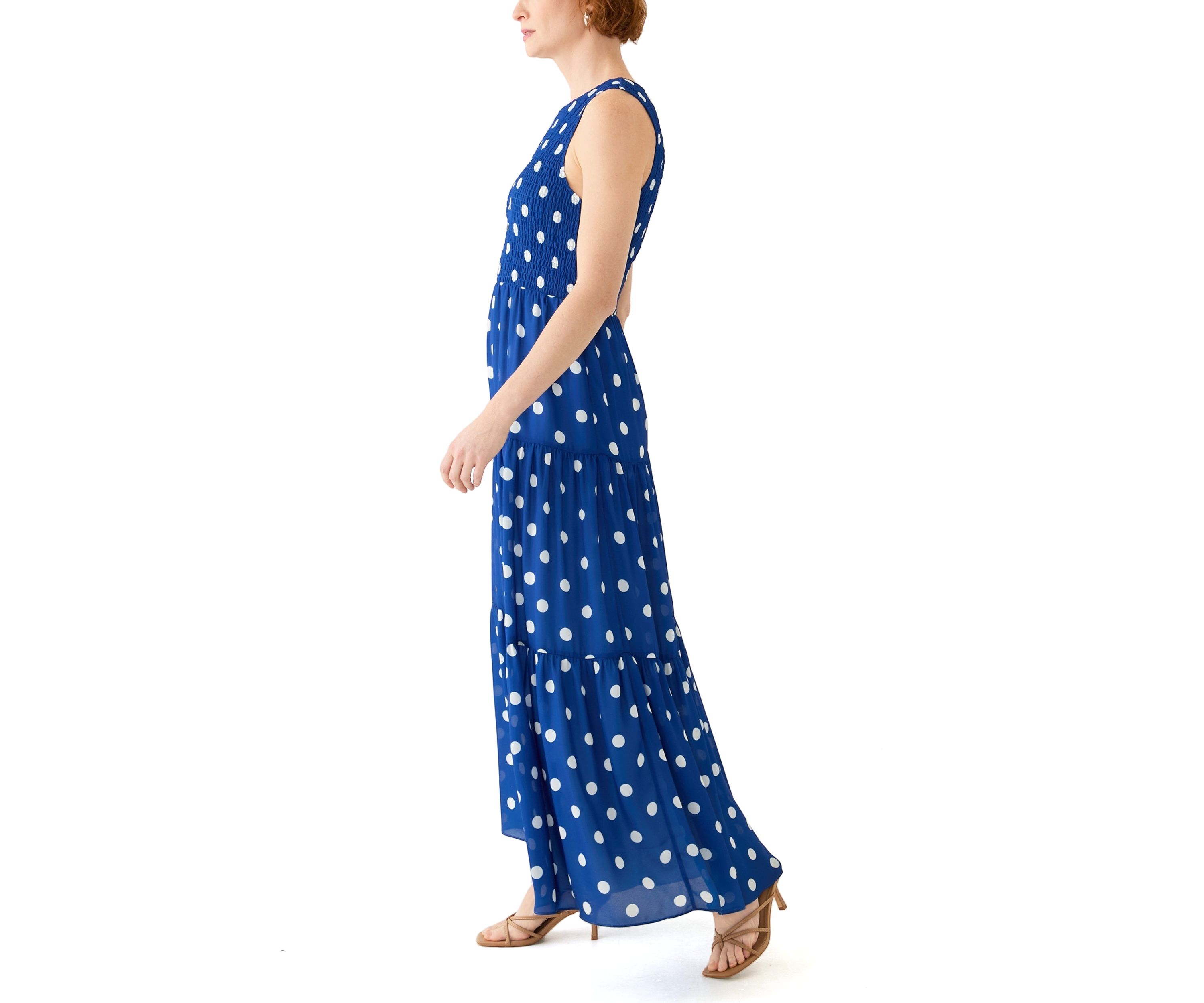 Womens Santorini Sleeveless A-Line Dress