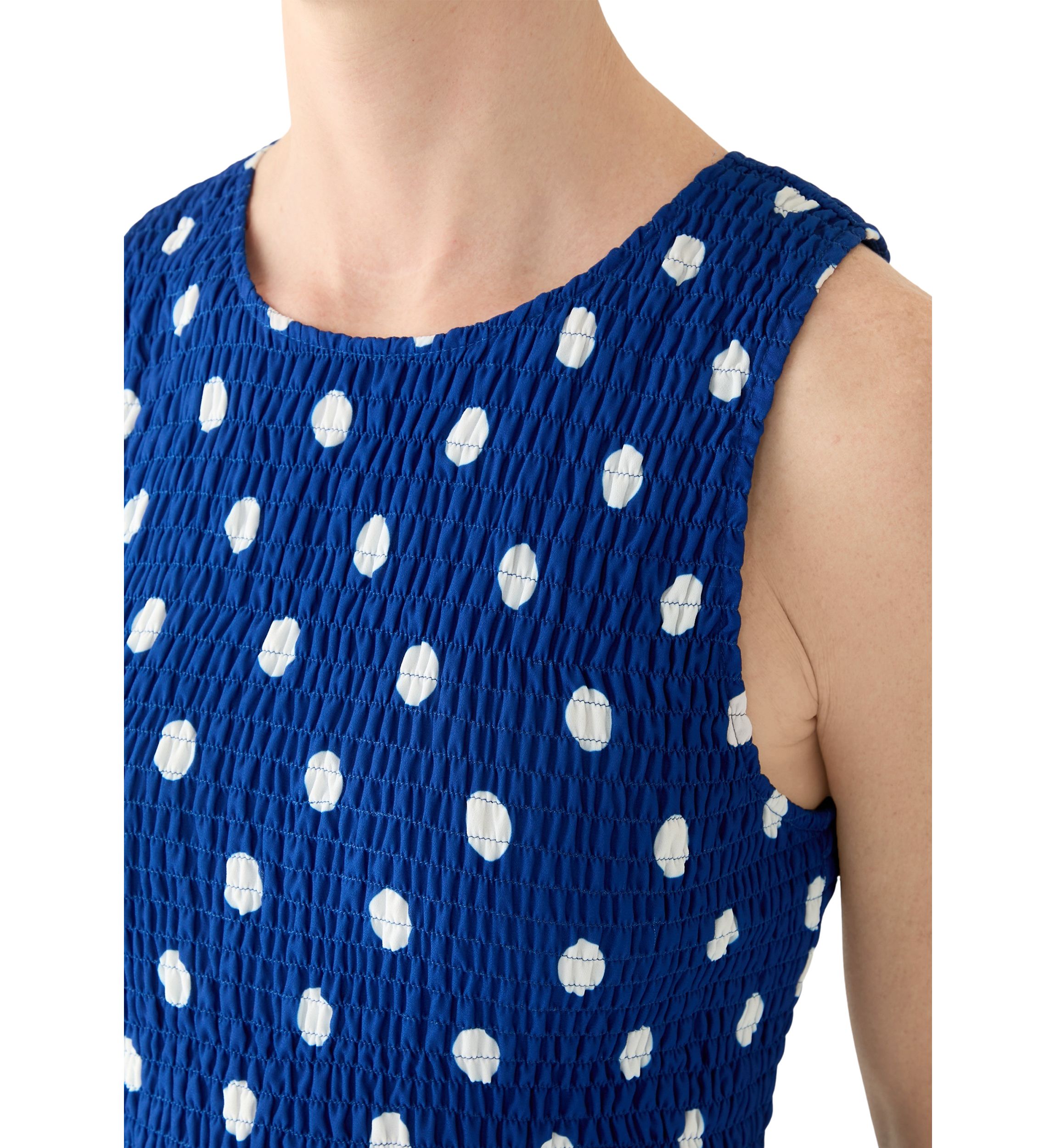 Womens Santorini Sleeveless A-Line Dress