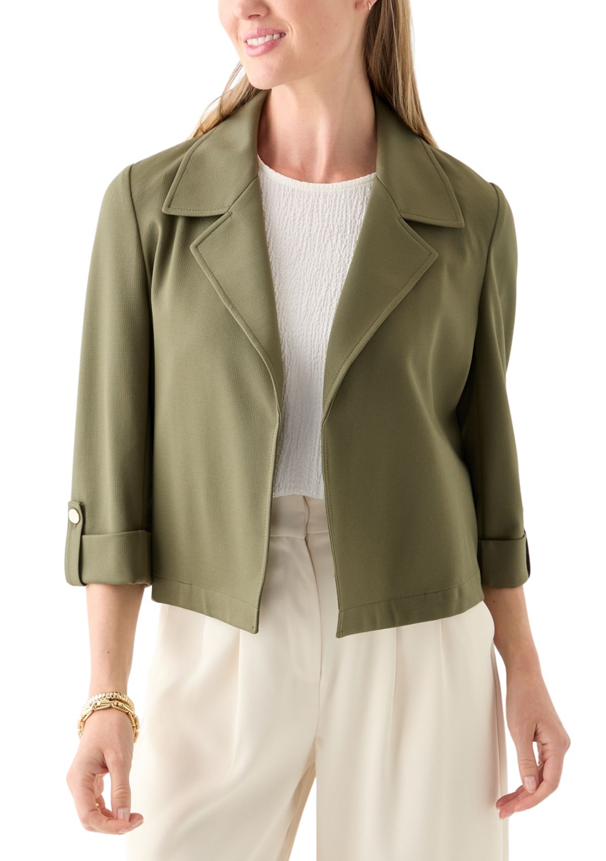 Petite Notch Collar Stretch Jacket 