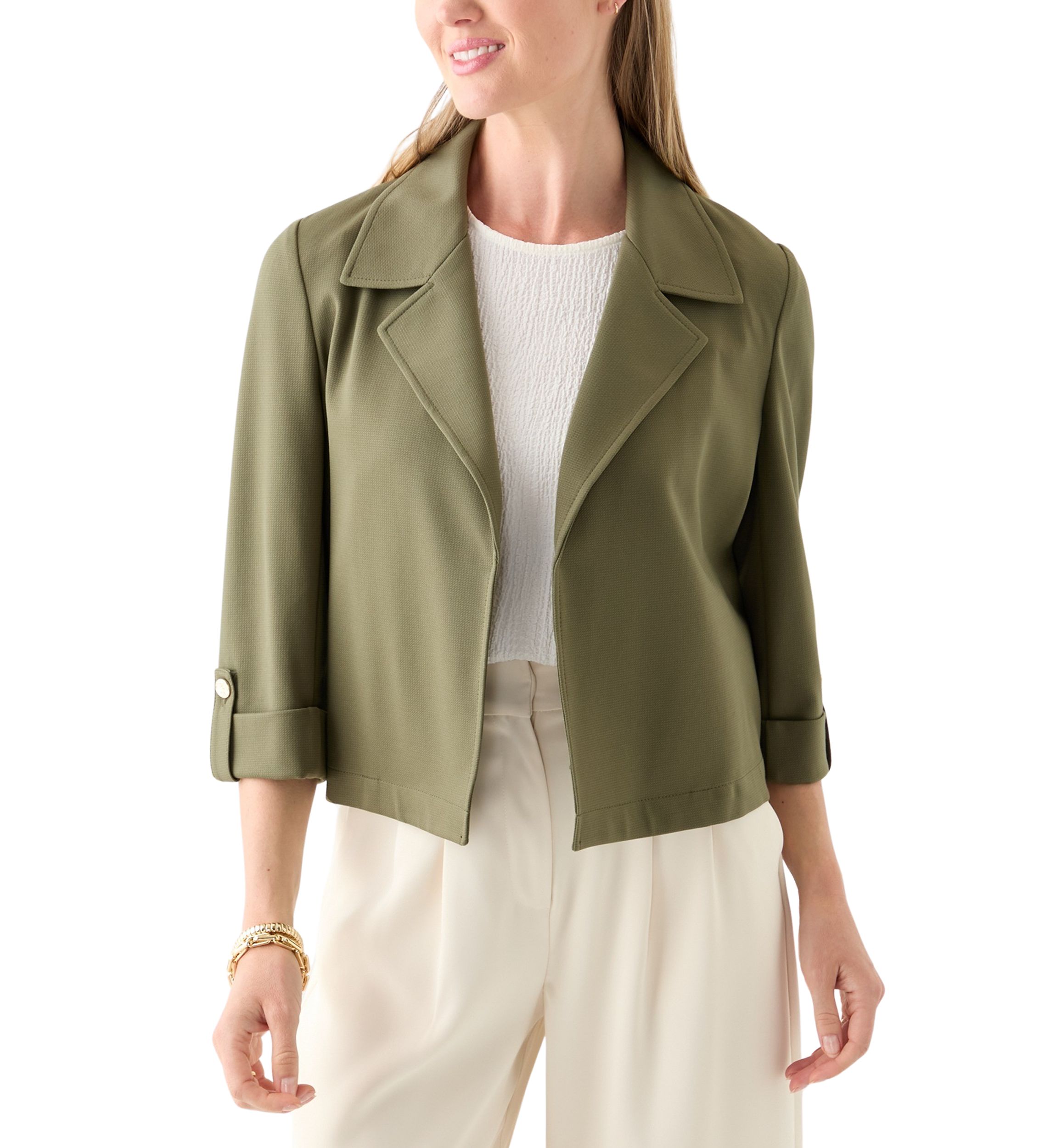 Petite Notch Collar Stretch Jacket 