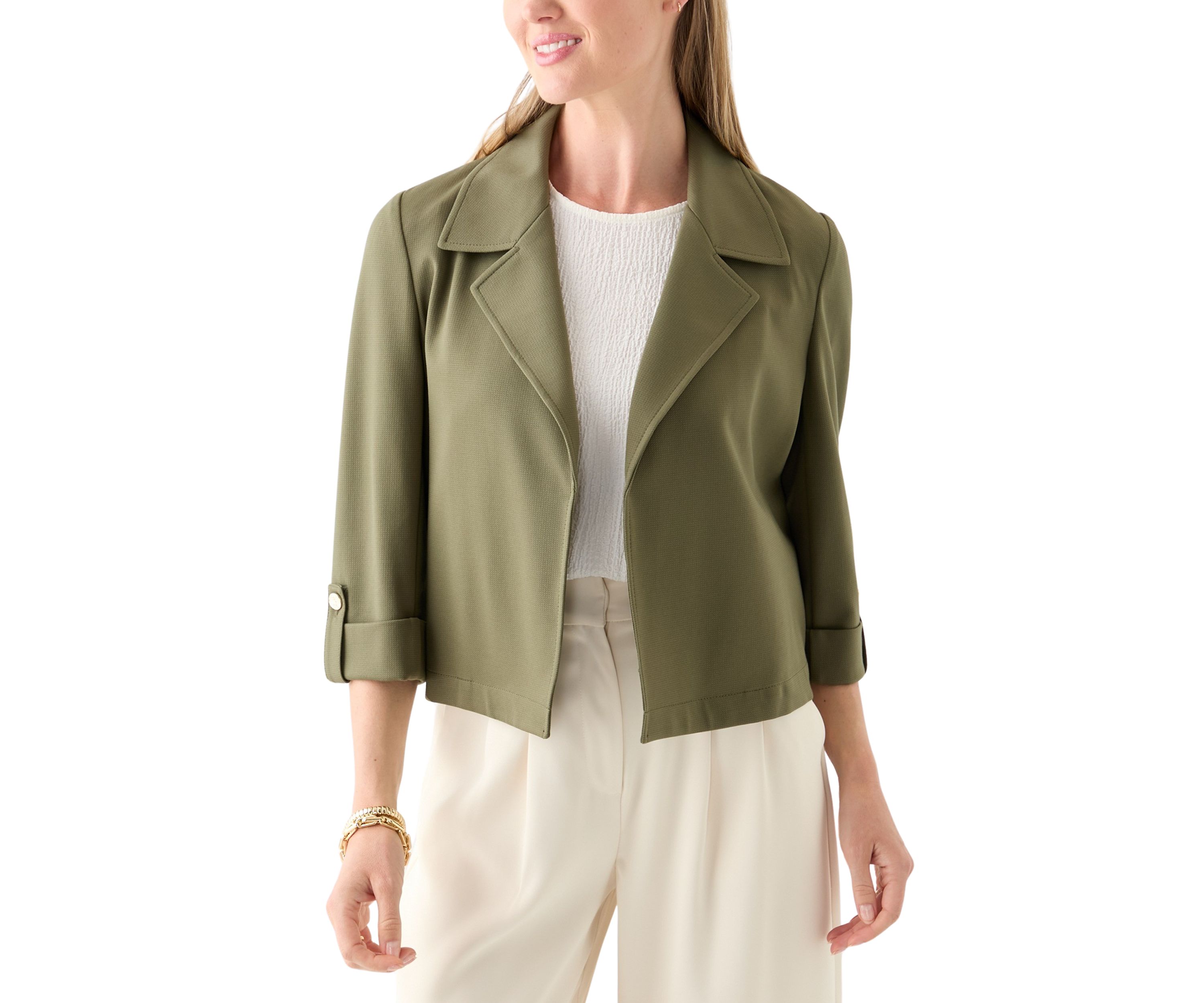 Petite Notch Collar Stretch Jacket 