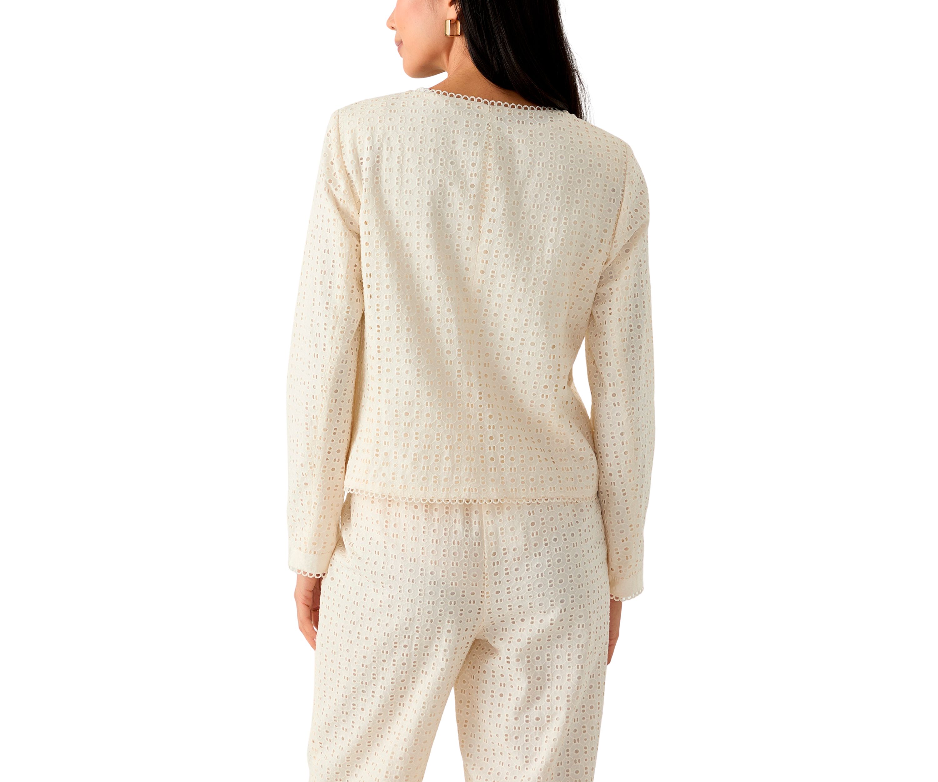 Womens Eyelet Blazer