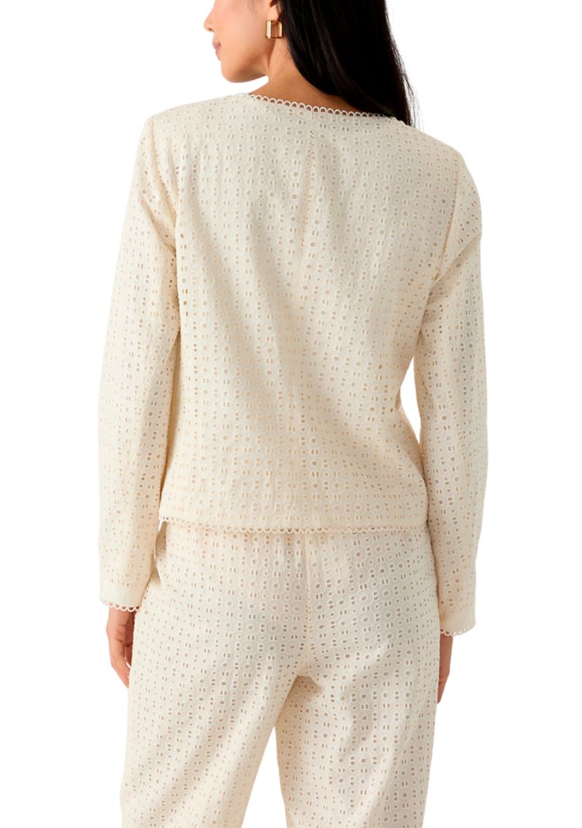 Womens Eyelet Blazer