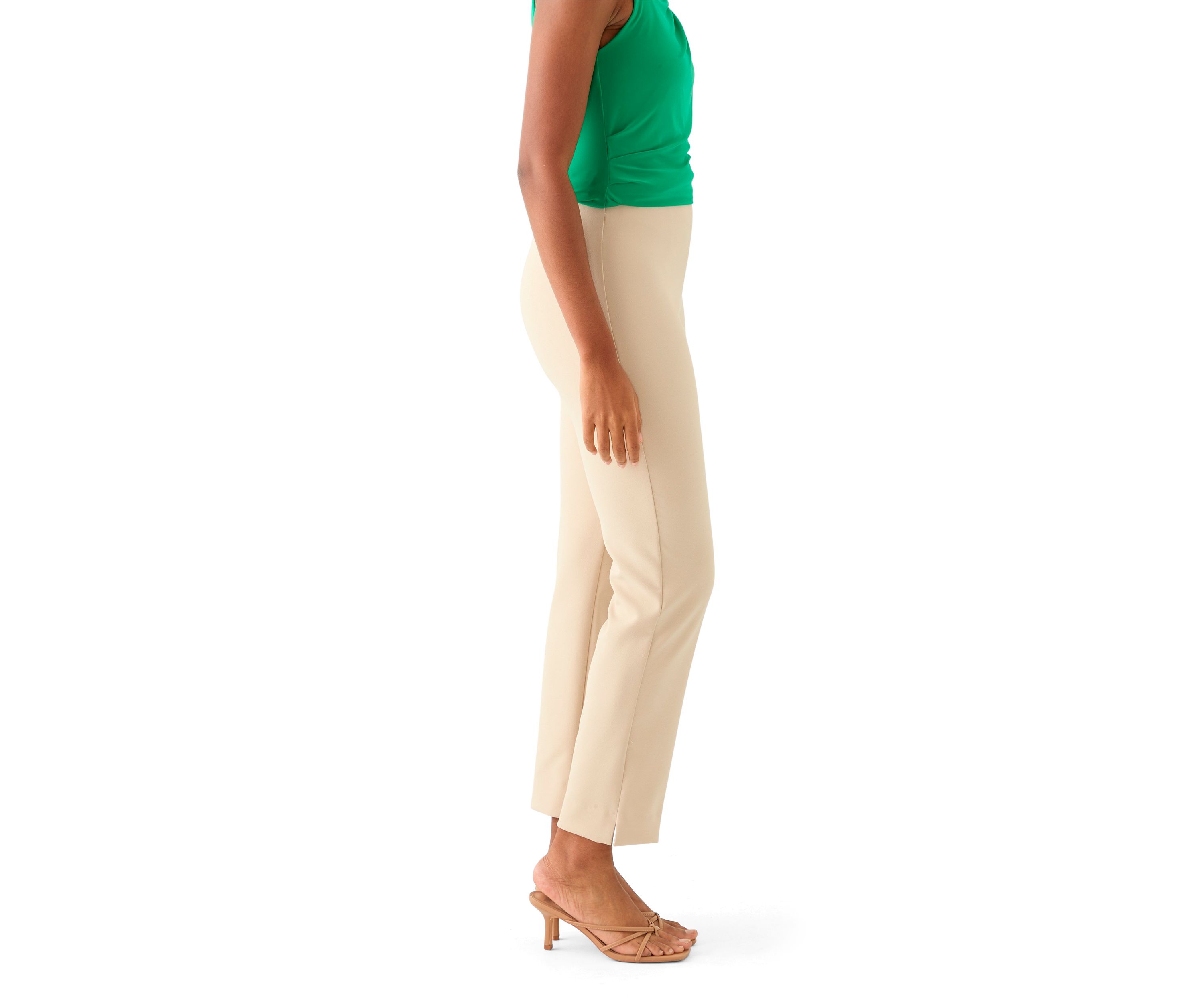 Womens Straight Leg Twill Pants