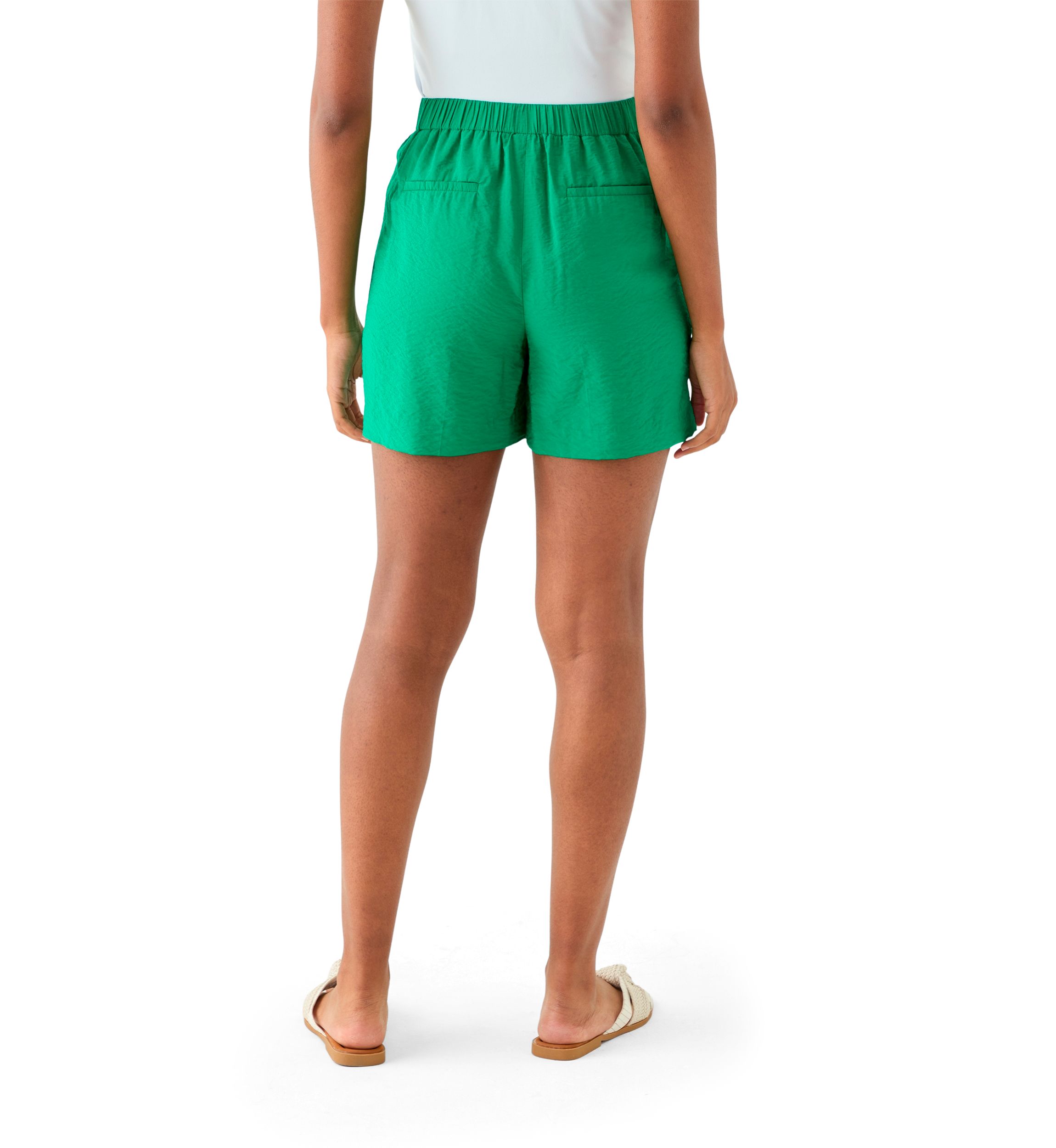 Womens Pleated Front Shorts