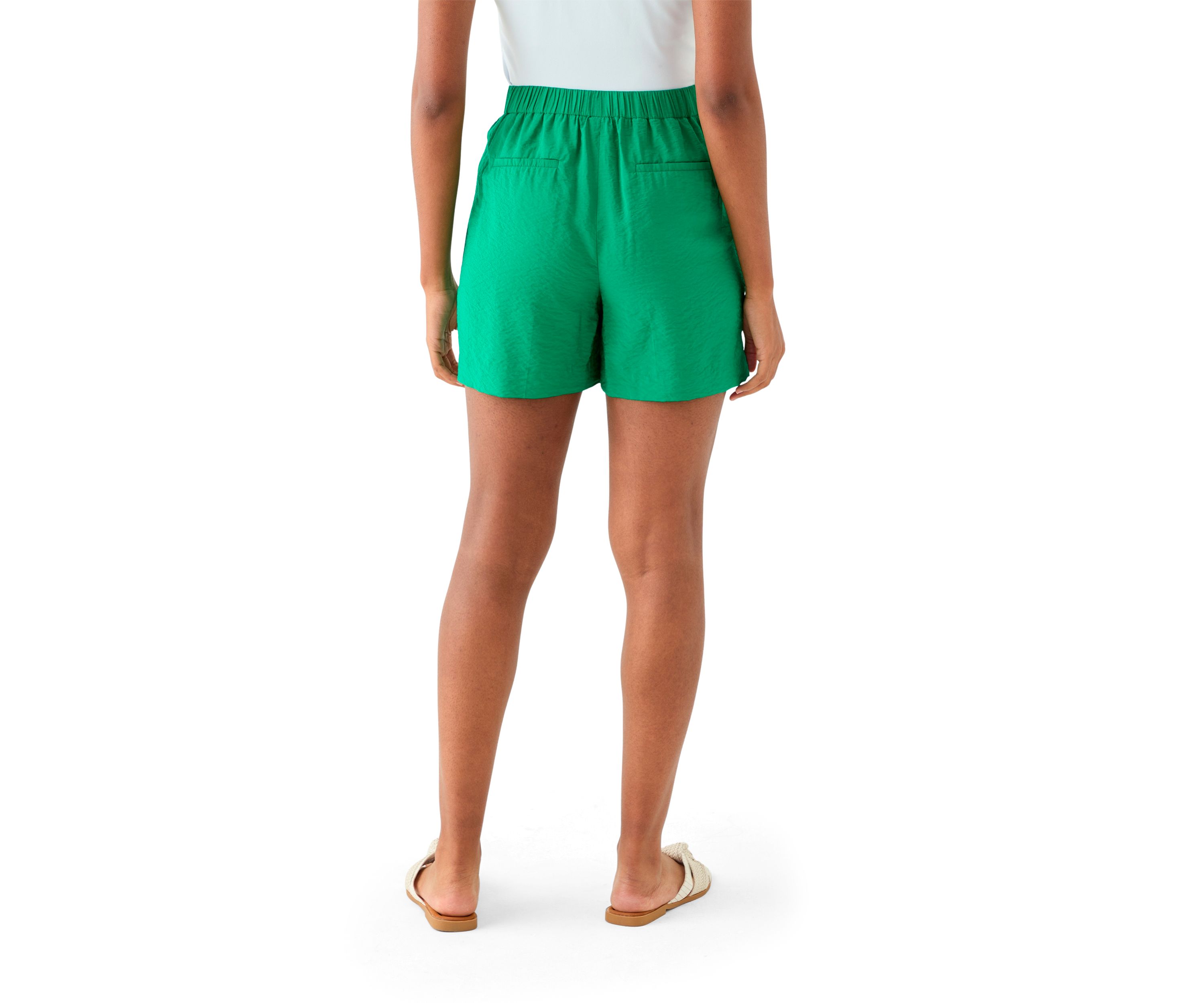 Womens Pleated Front Shorts