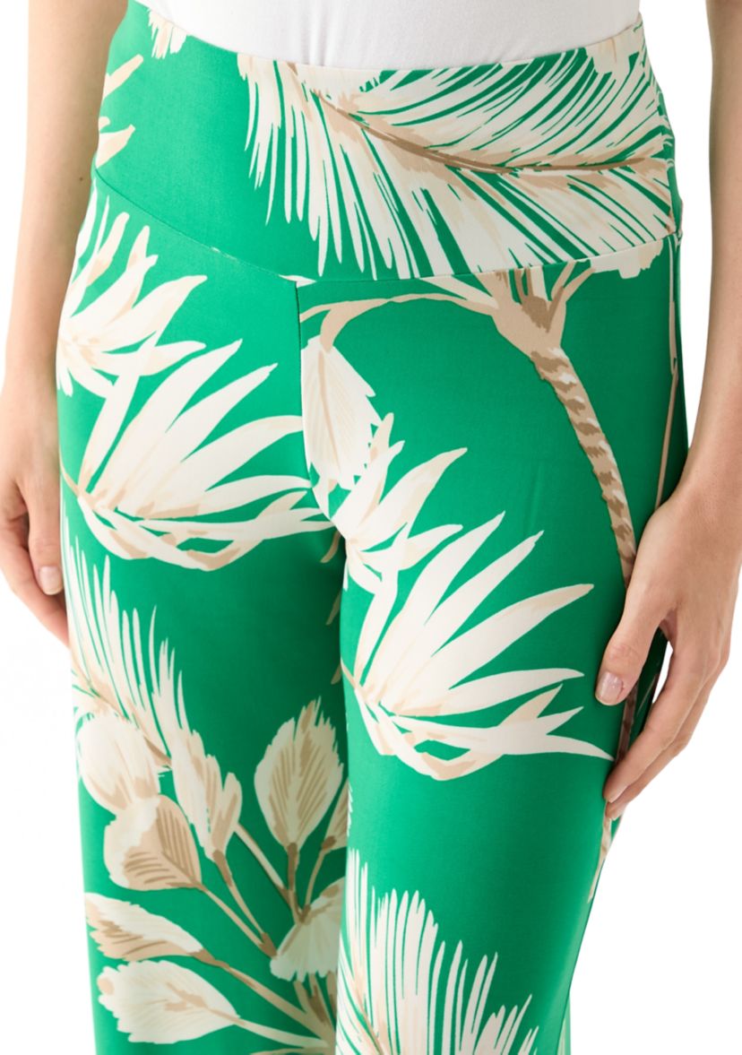Womens Wide Leg Printed Pants