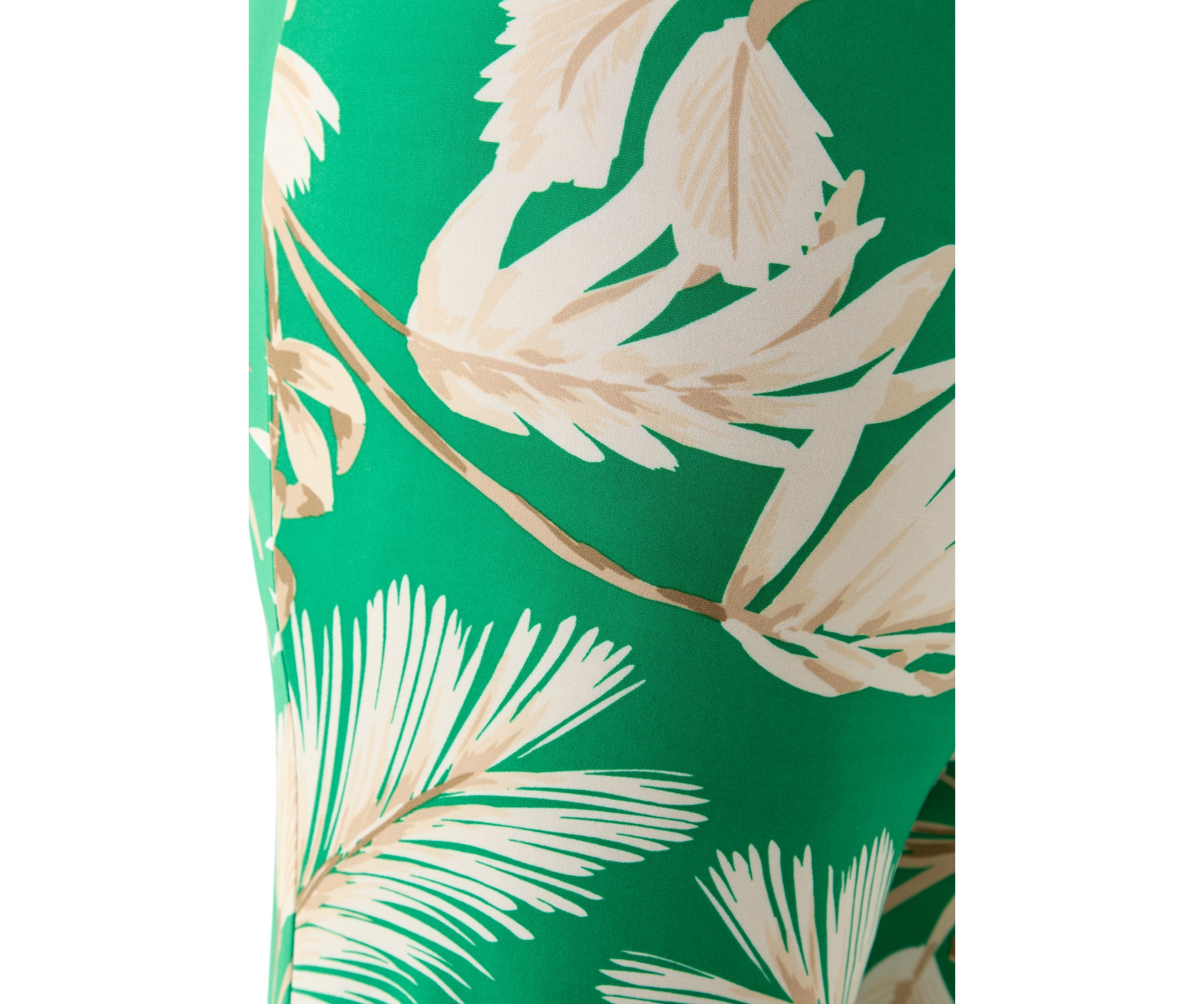 Plus Size Tropical Print Wide Leg Palazzo Pants