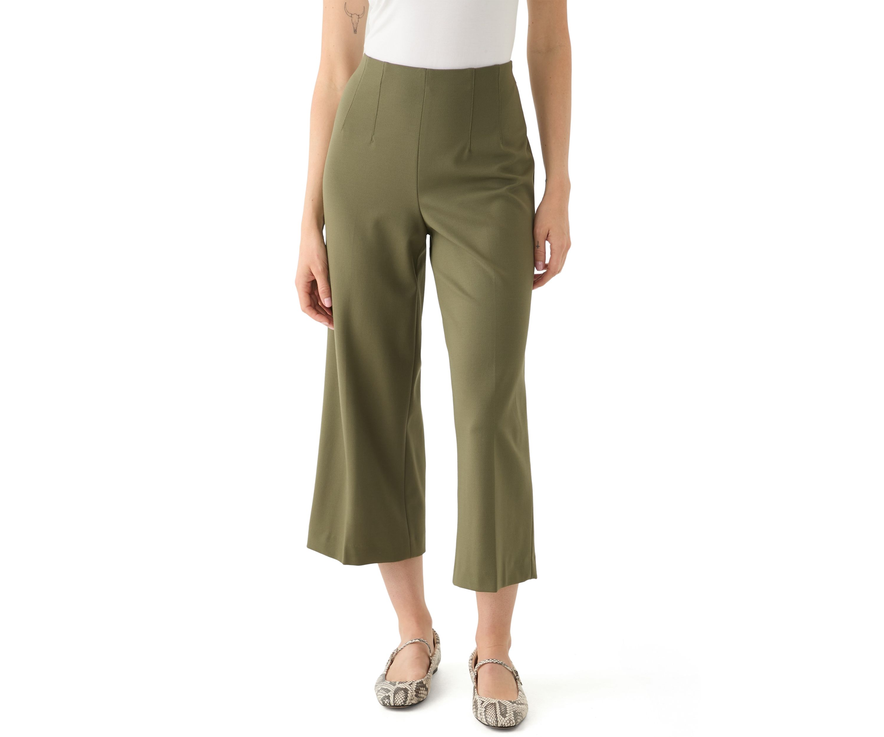Petite Pull On Holly Waist Slim Ankle Pants