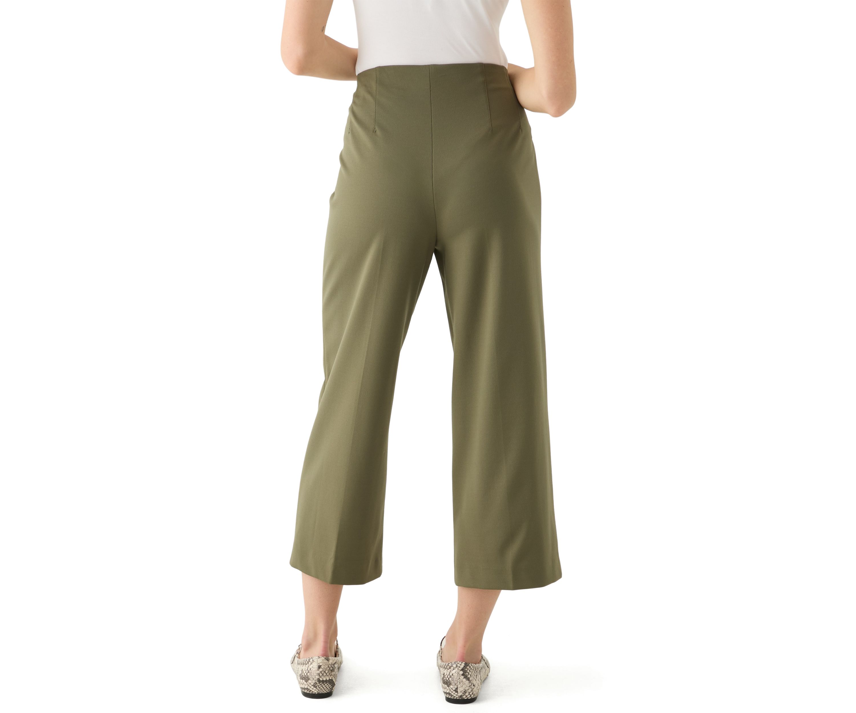 Petite Pull On Holly Waist Slim Ankle Pants