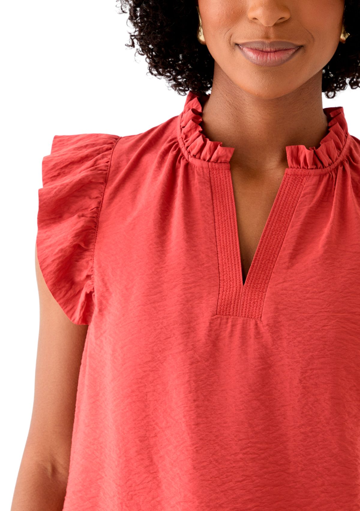Anne Klein Women's Ruffle Blouse | Belk