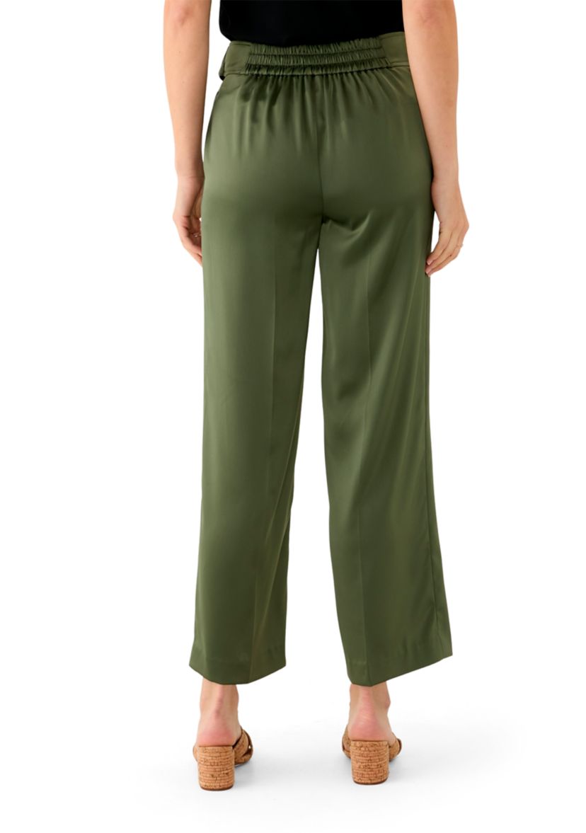 Womens Wide Leg Satin Pants