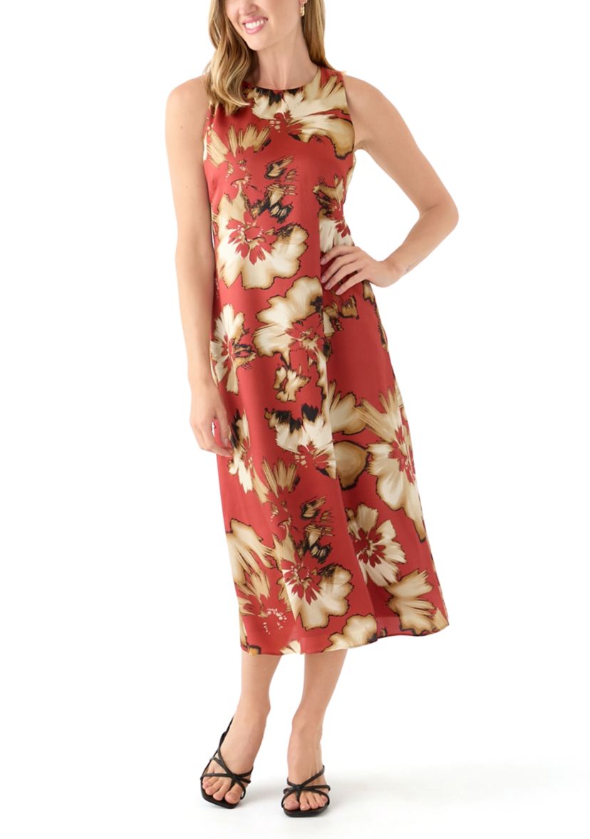 Petite Spiced Berry Multi Printed Slip Dress